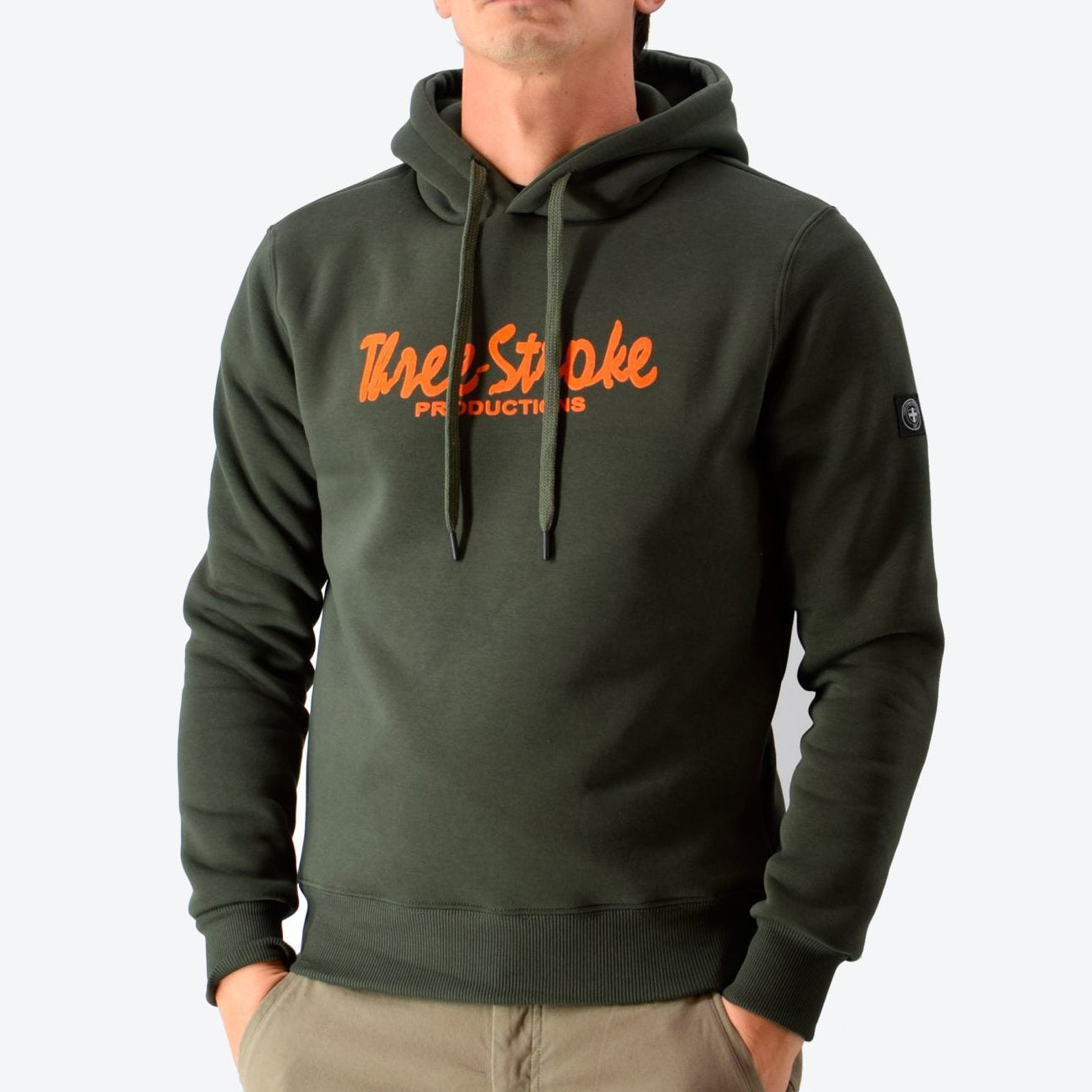 The Classic Hoodie 010 Three-Stroke AW25 - Army Green