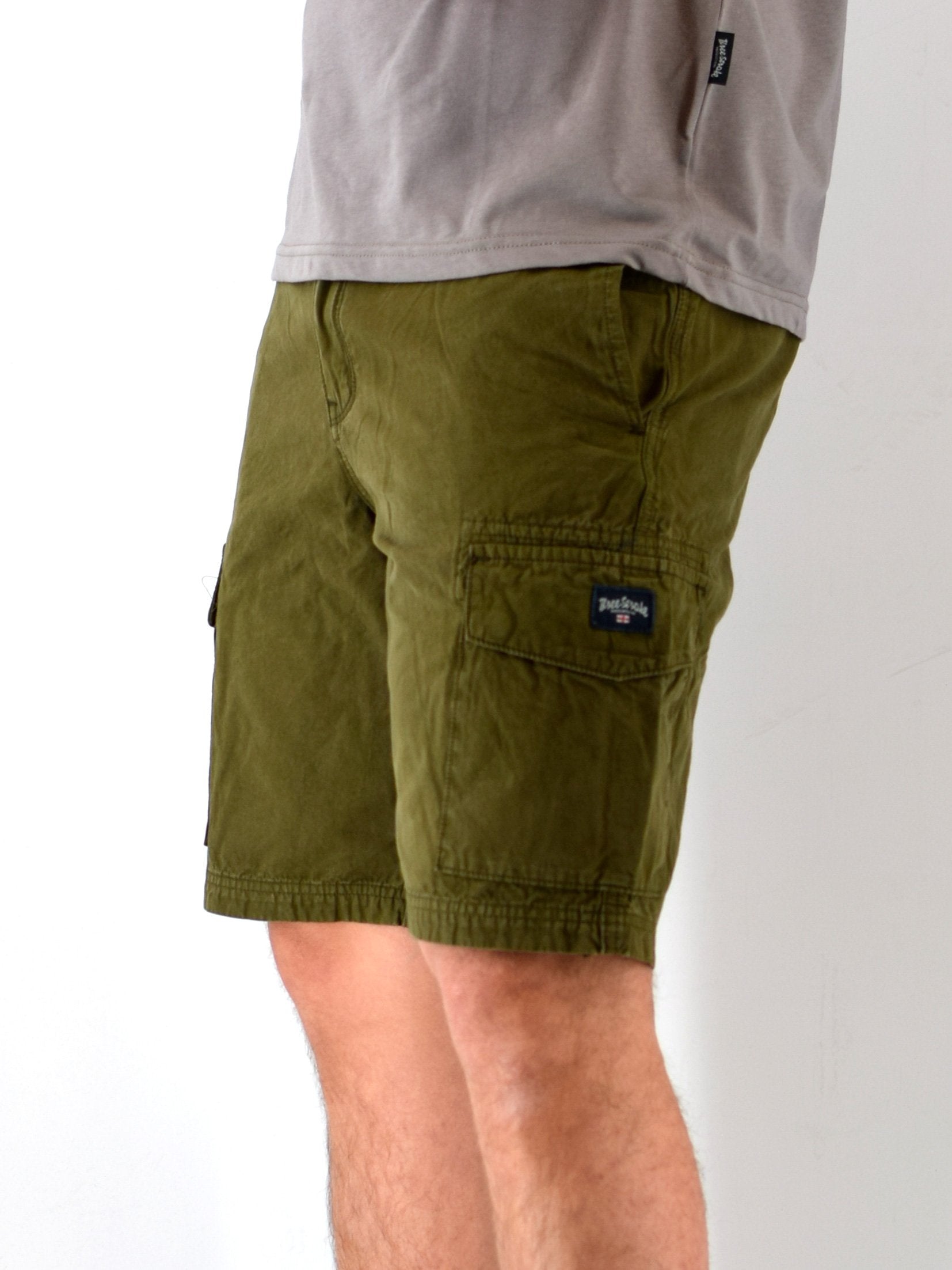 031 SS26 Explorer Cargo Short Three Stroke – Olive
