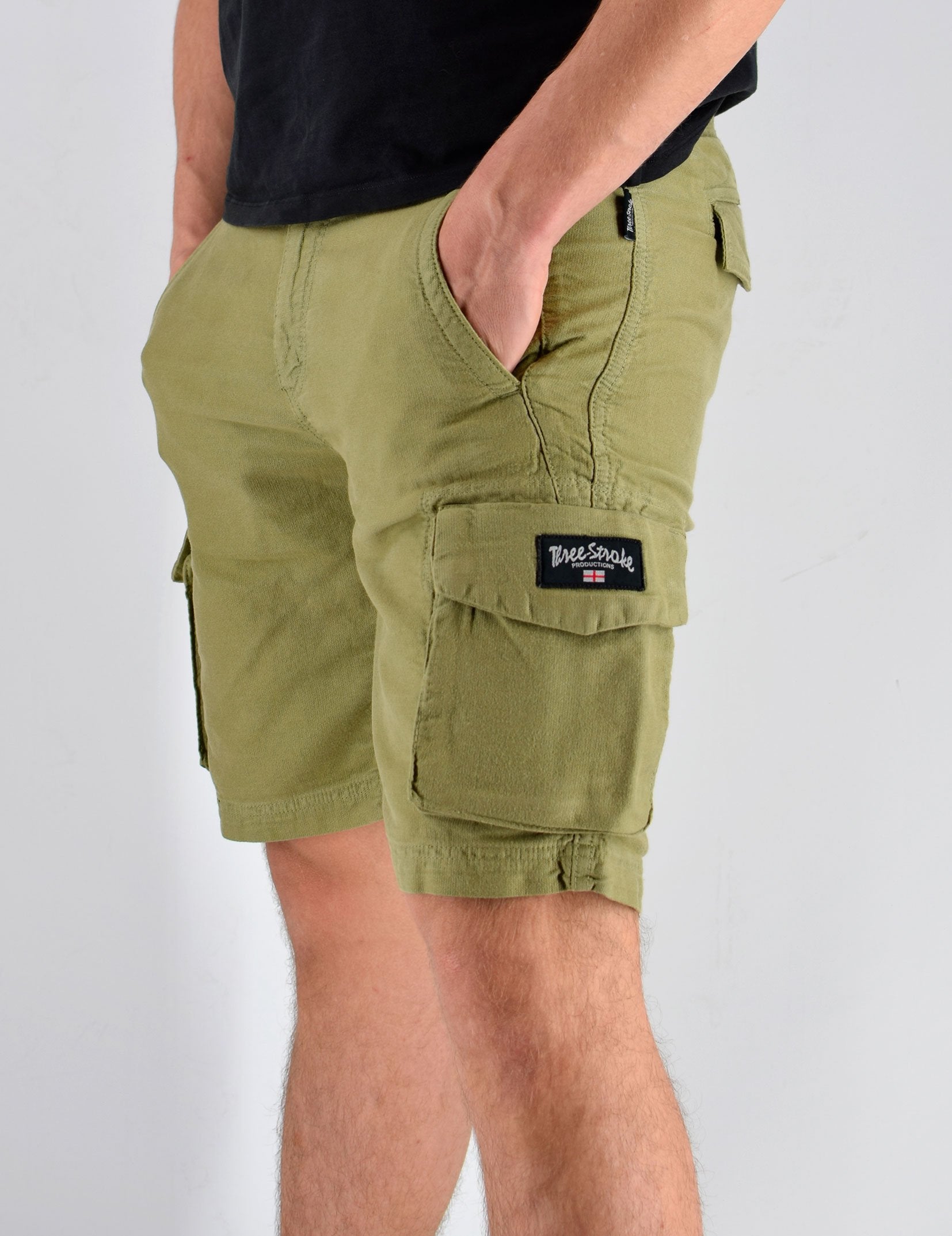 041-SS26 Combat Cargo Short Three Stroke – Sage