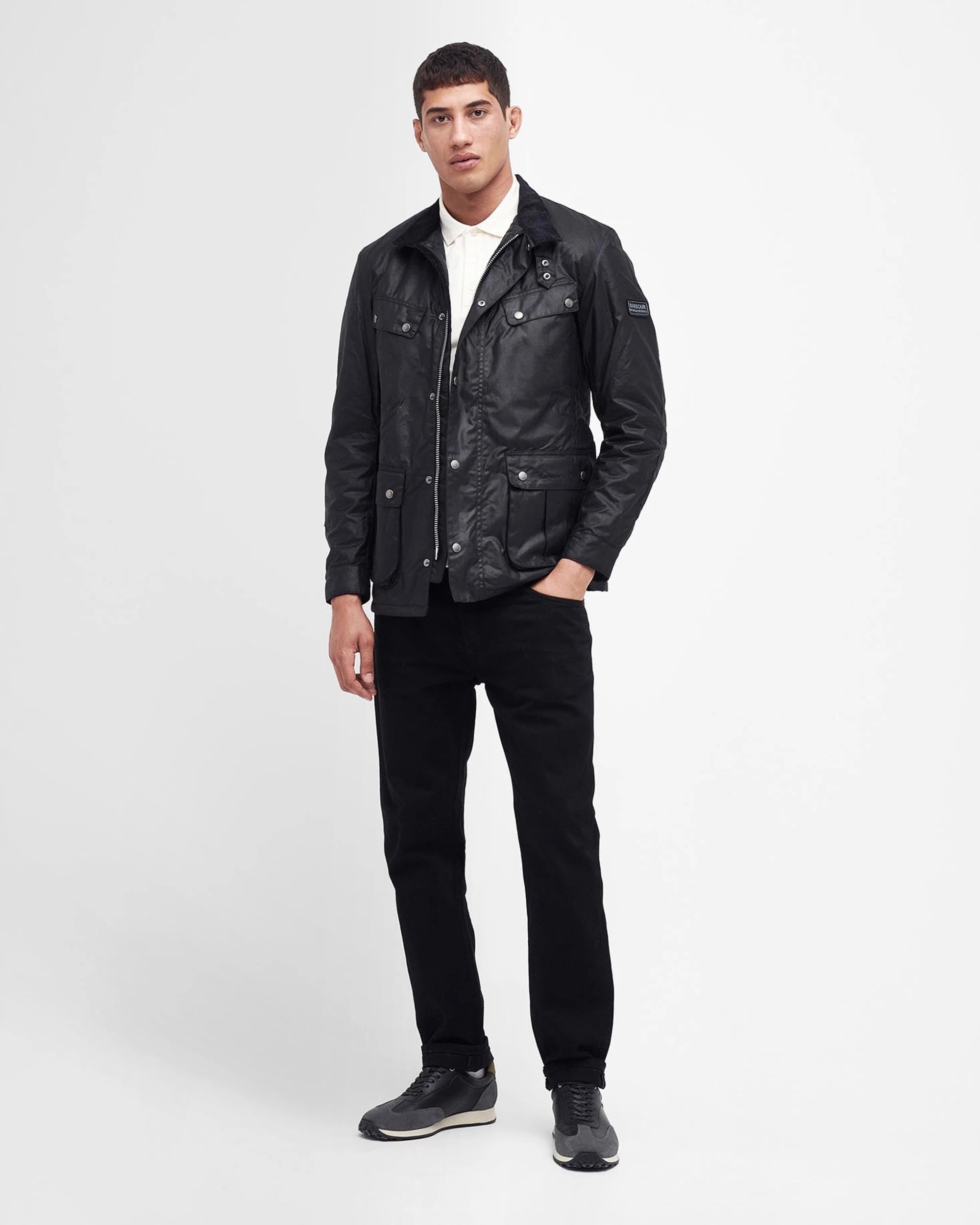 Duke Wax Jacket AW25 Barbour International - Black