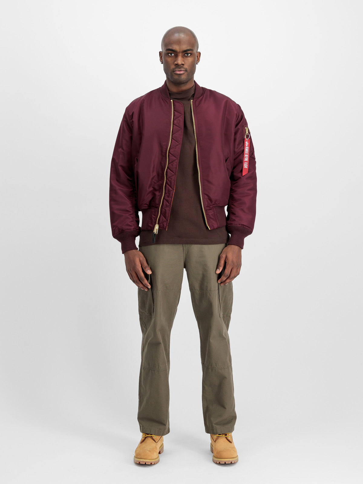 Alpha Industries – MA-1 Heritage Bomber Jacket – Dark Cherry
