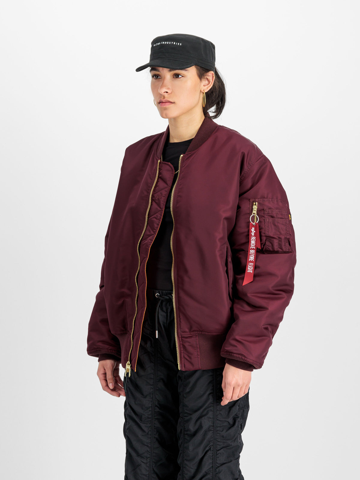 Alpha Industries – MA-1 Heritage Bomber Jacket – Dark Cherry