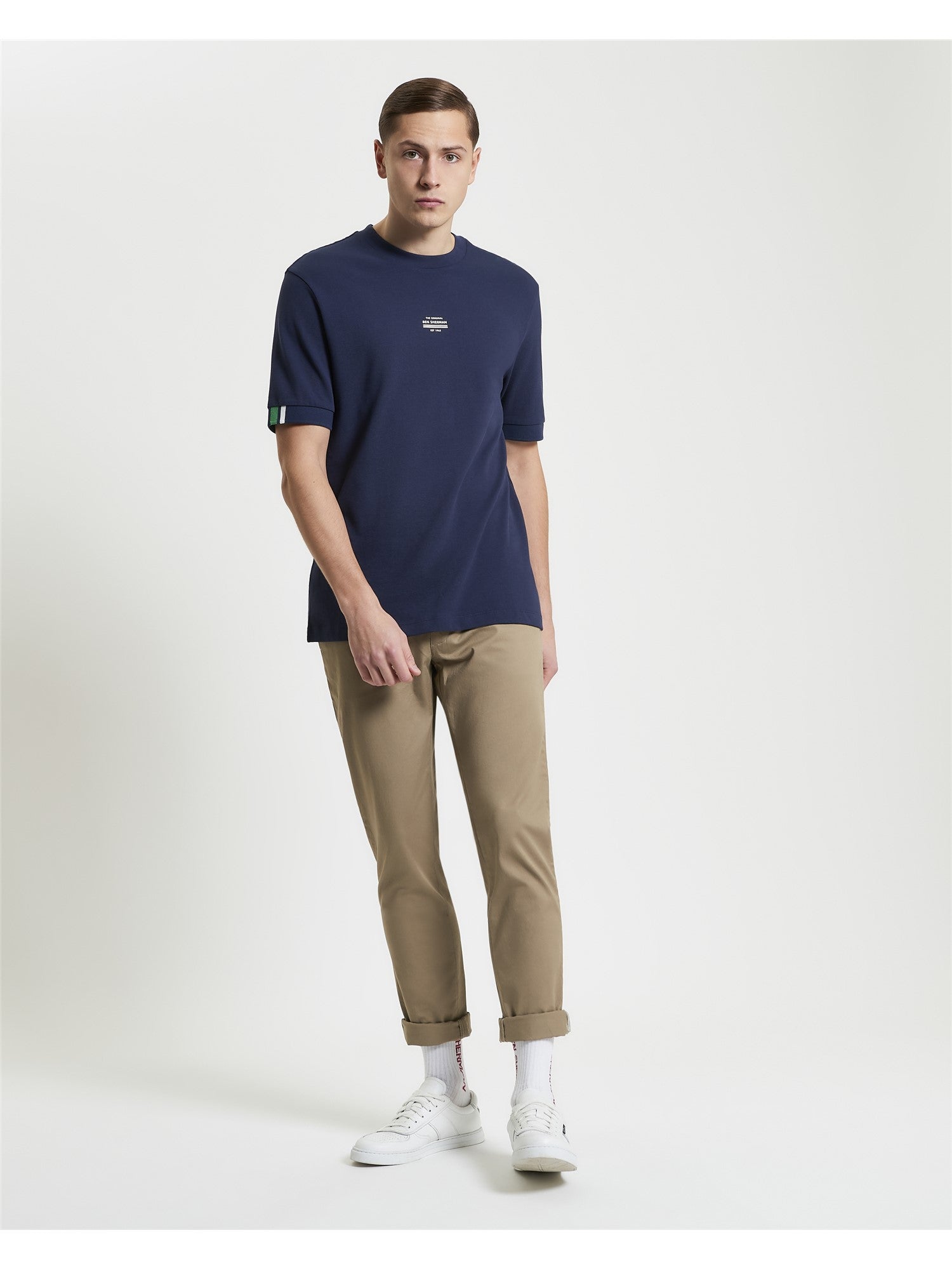 Tipped Pique Tee Ben Sherman - Dark Navy