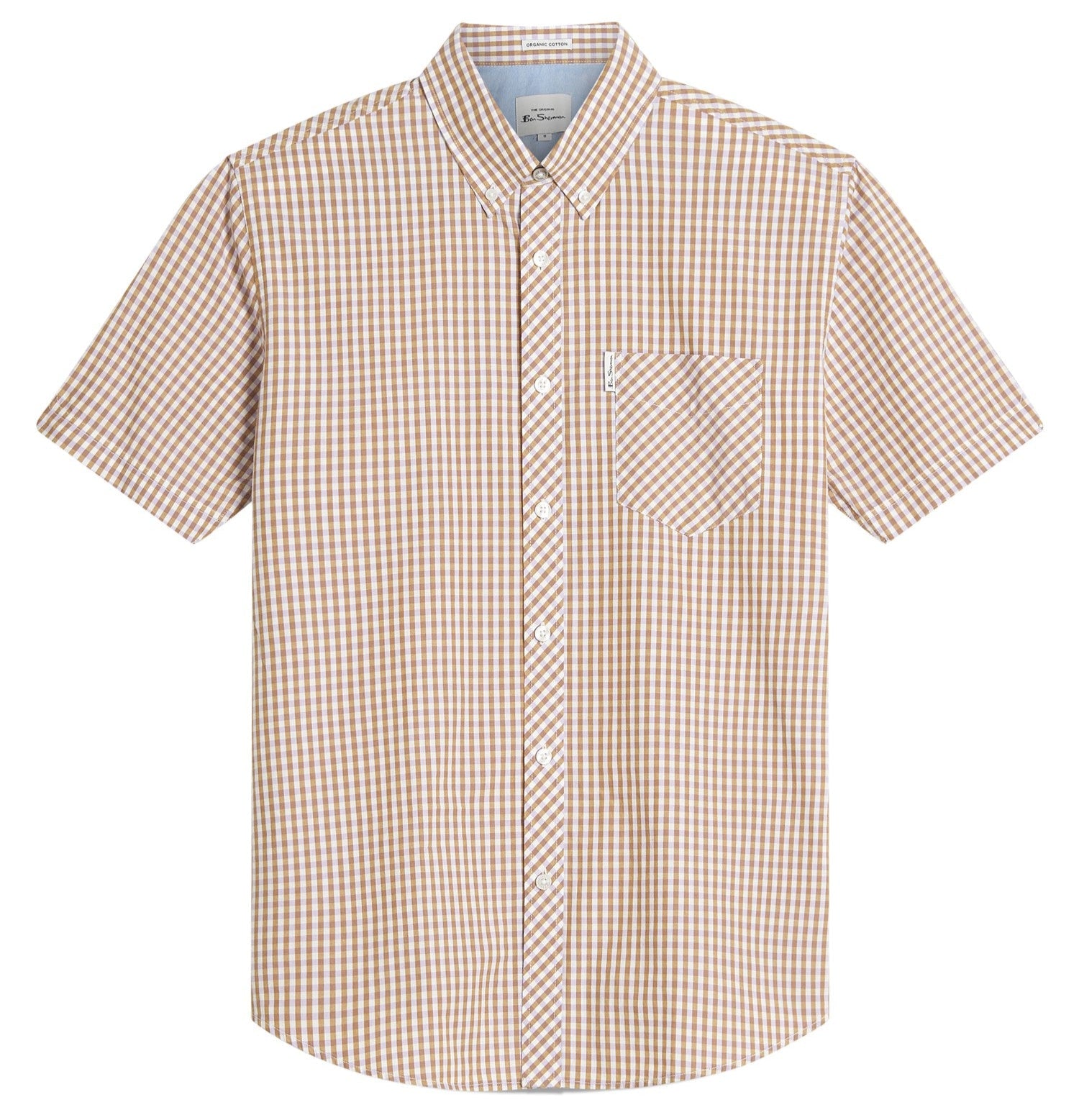 Short Sleeve Signature Gingham Shirt Ben Sherman - Caramel