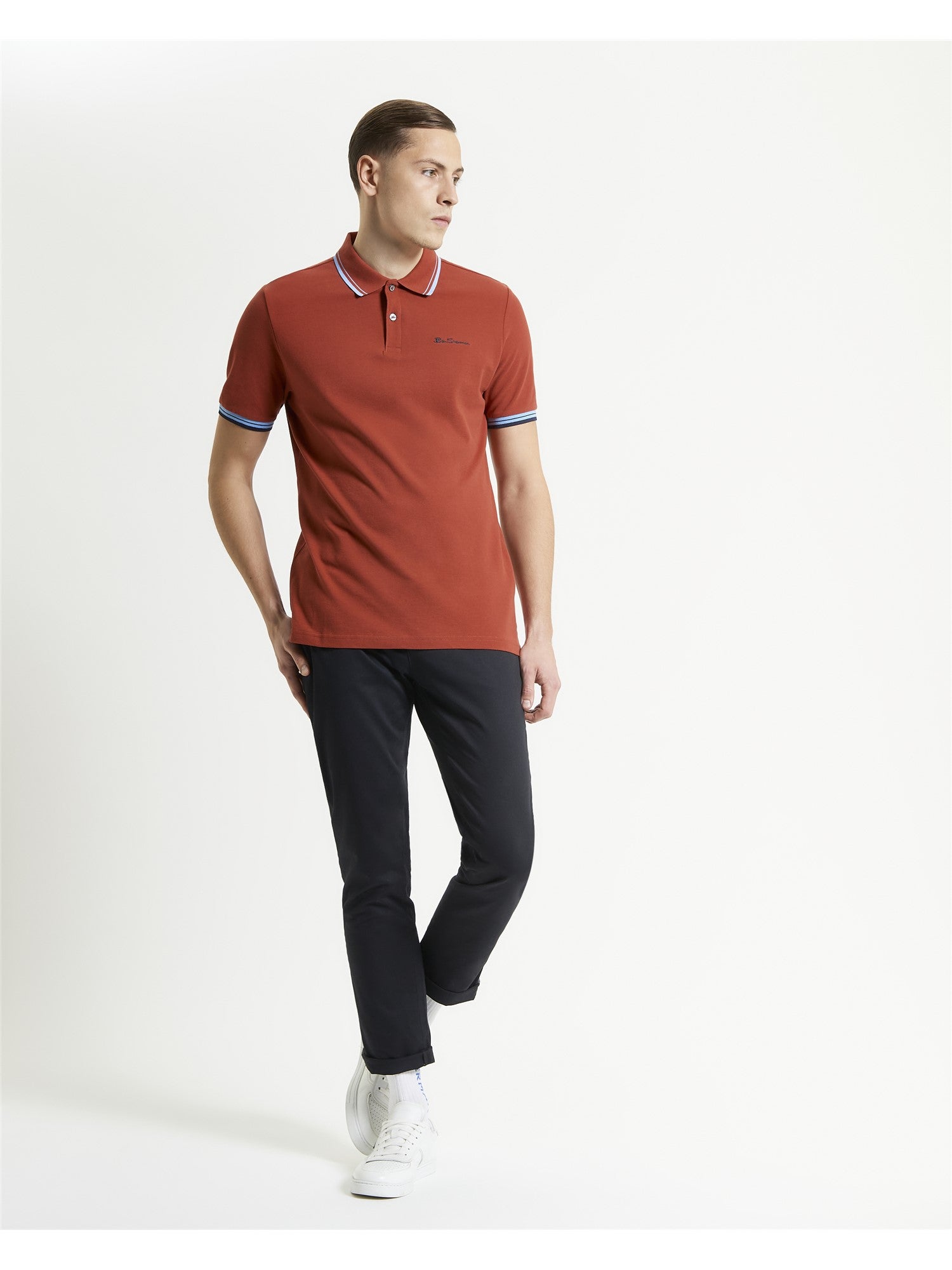 Signature Pique Polo Ben Sherman - Brick Red