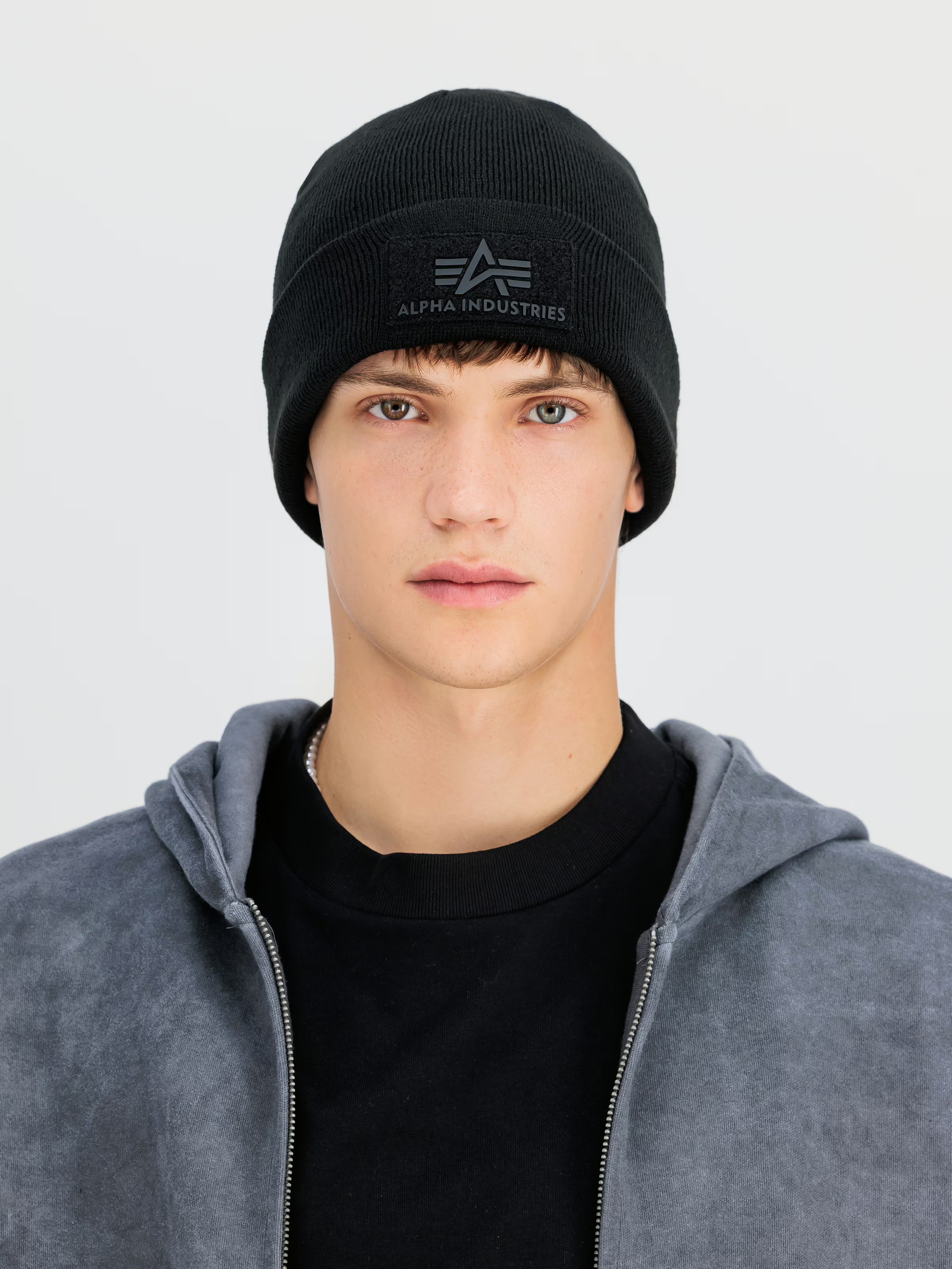 VLC Velcro Beanie Alpha Industries AW25 - Black