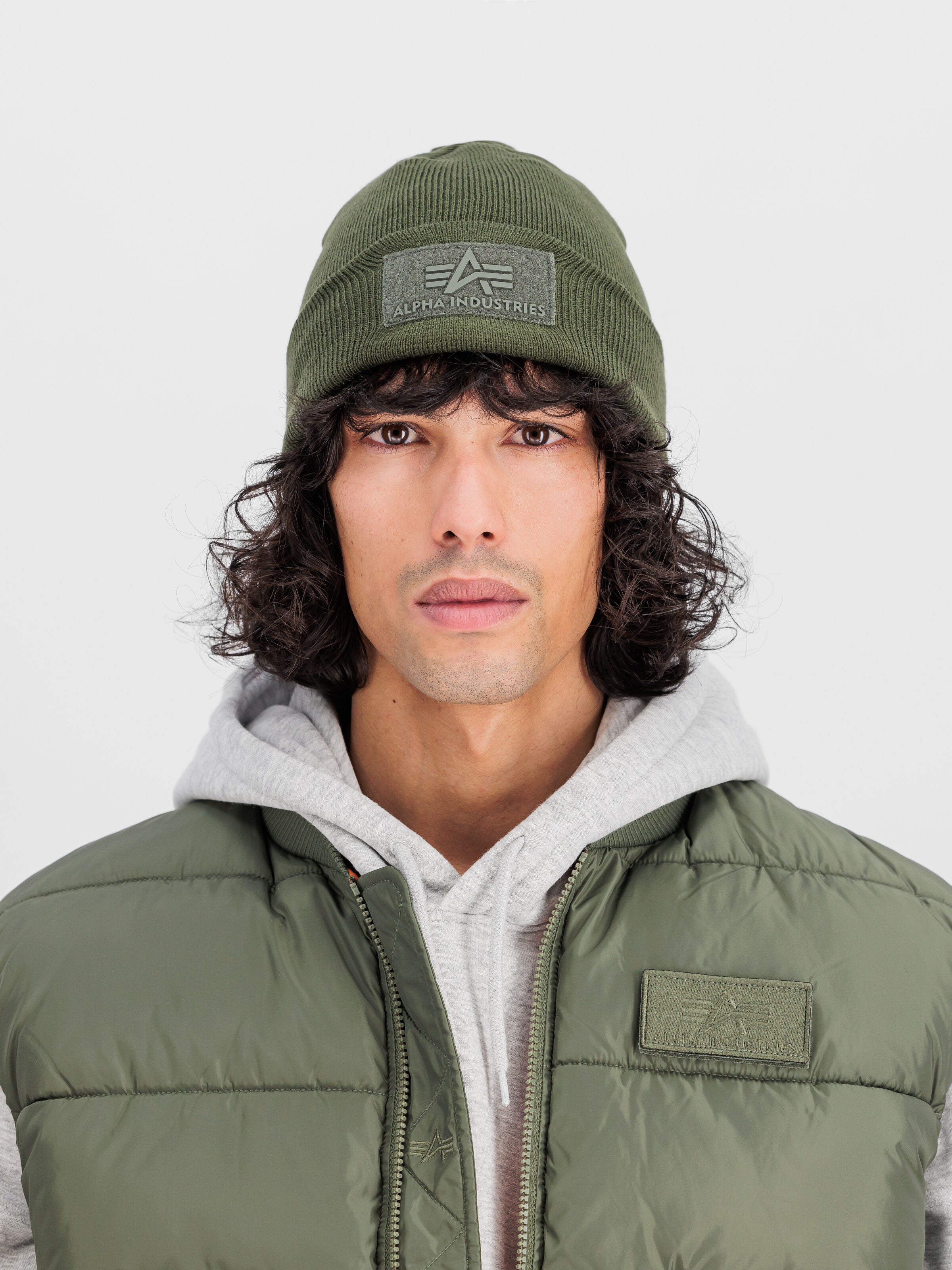 VLC Velcro Beanie Alpha Industries AW25 - Dark Green