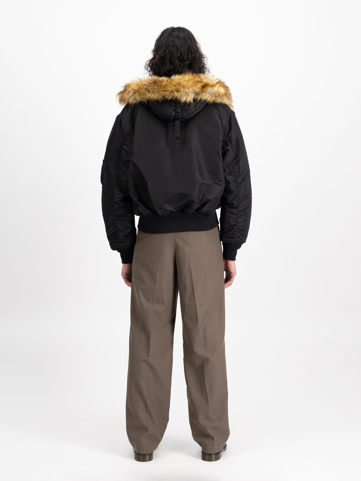 Alpha Industries – 45/P Hooded Bomber Jacket – Black