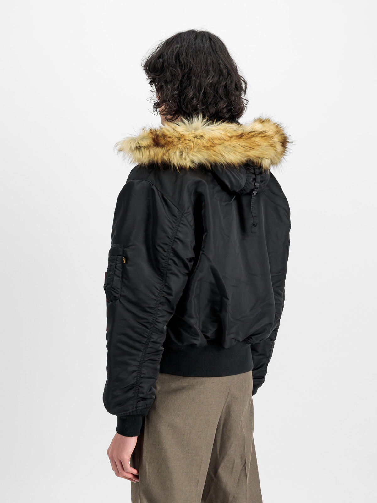 Alpha Industries – 45/P Hooded Bomber Jacket – Black