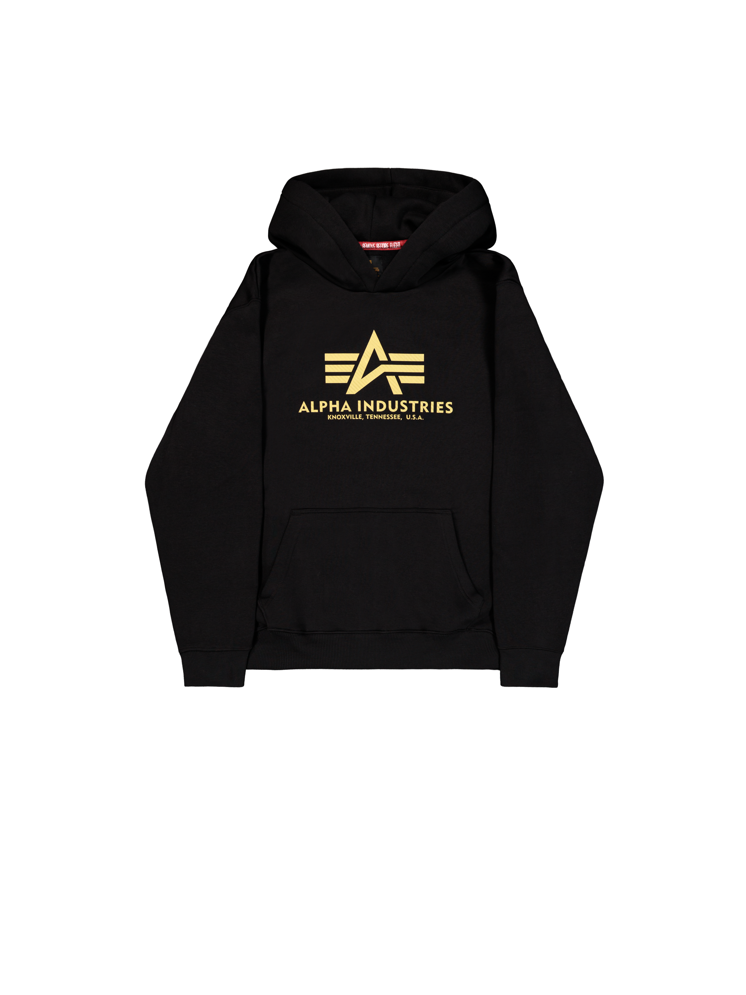 Basic Carbon Hoodie Alpha Industries AW25 - Black / Gold