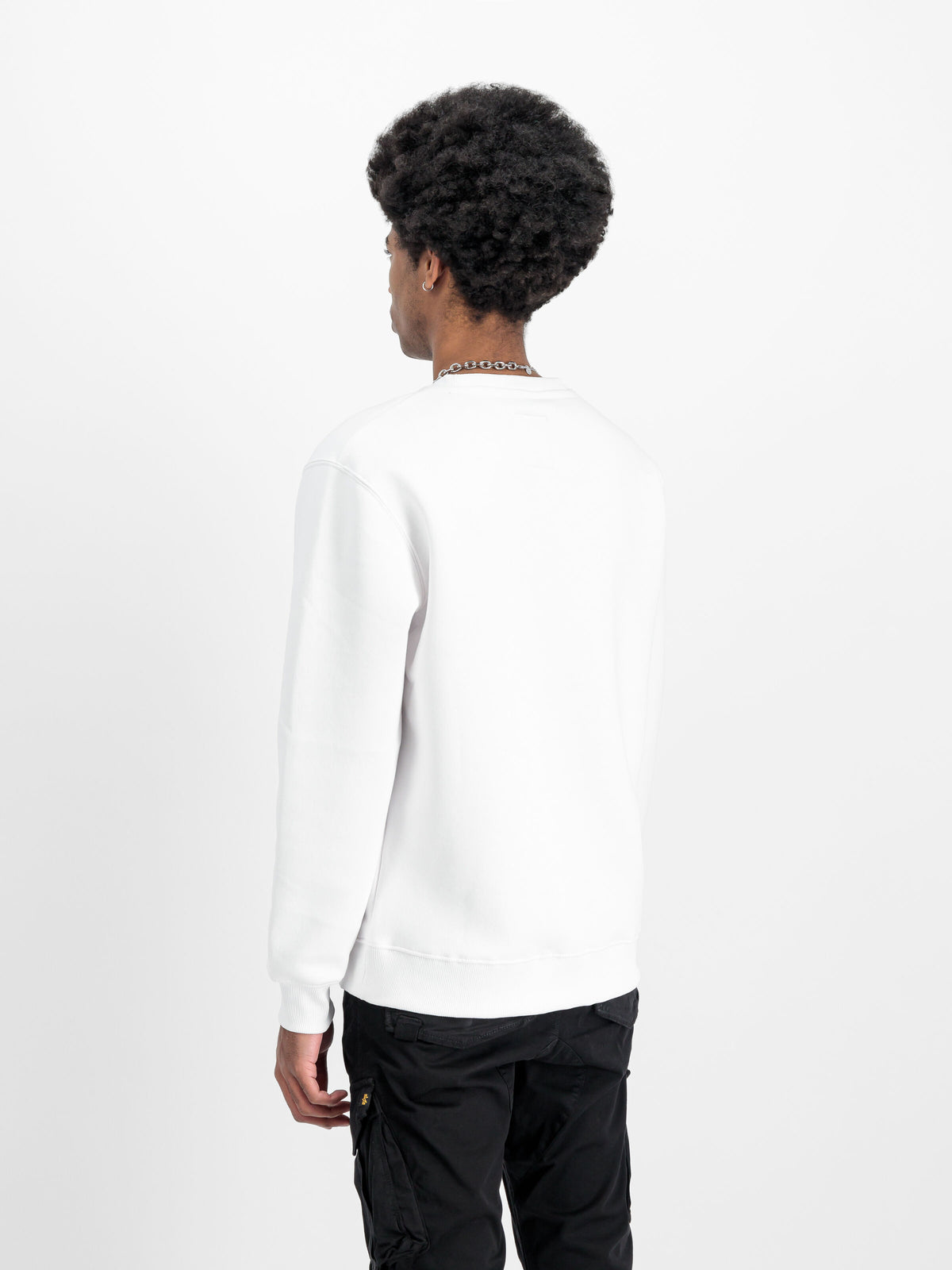 Alpha Industries – Basic Big Logo Sweatshirt – White
