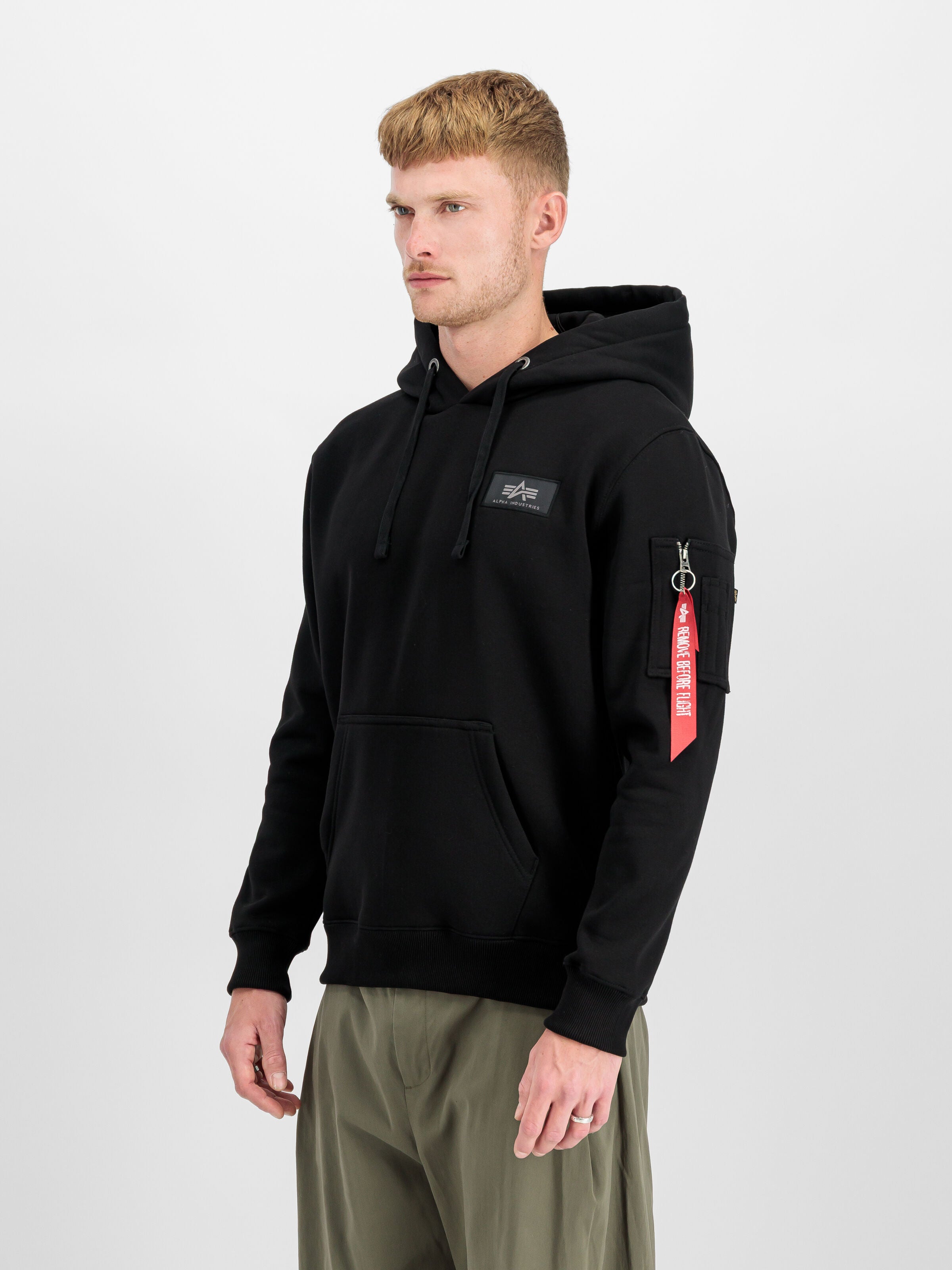 Backprint Hoodie Alpha Industries AW25 - Black