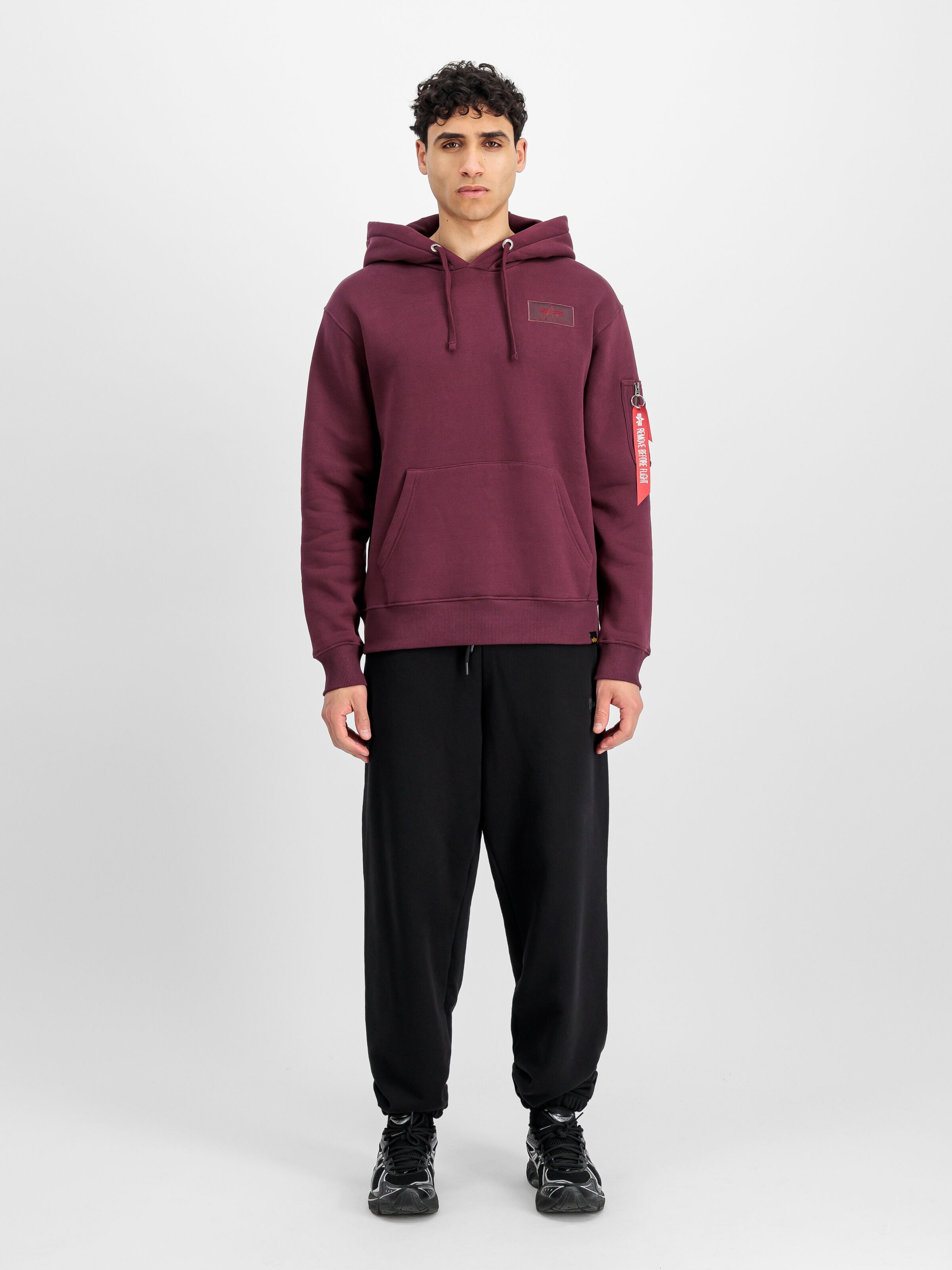 Backprint Hoodie Alpha Industries AW25 - Dark Cherry
