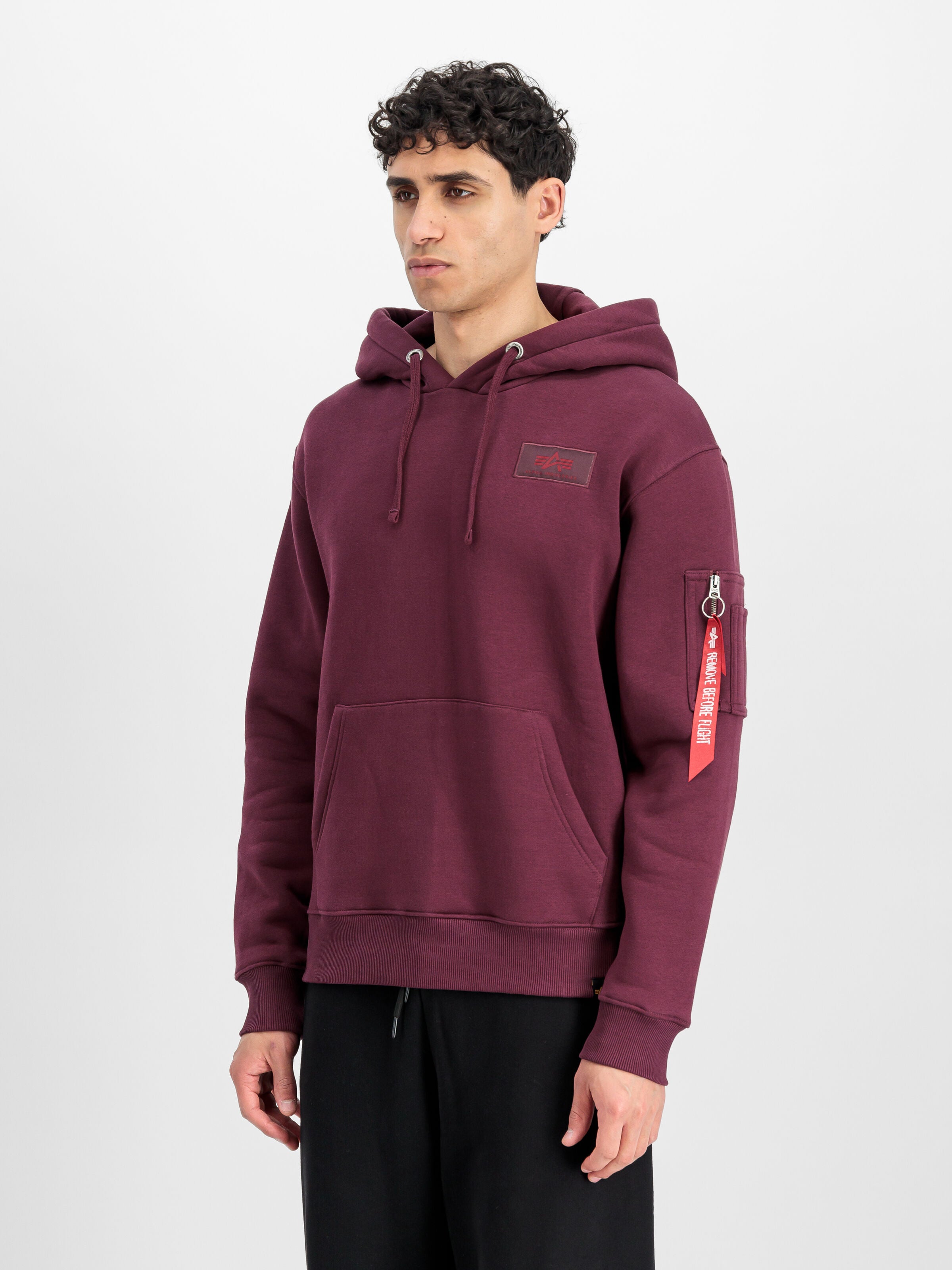 Backprint Hoodie Alpha Industries AW25 - Dark Cherry