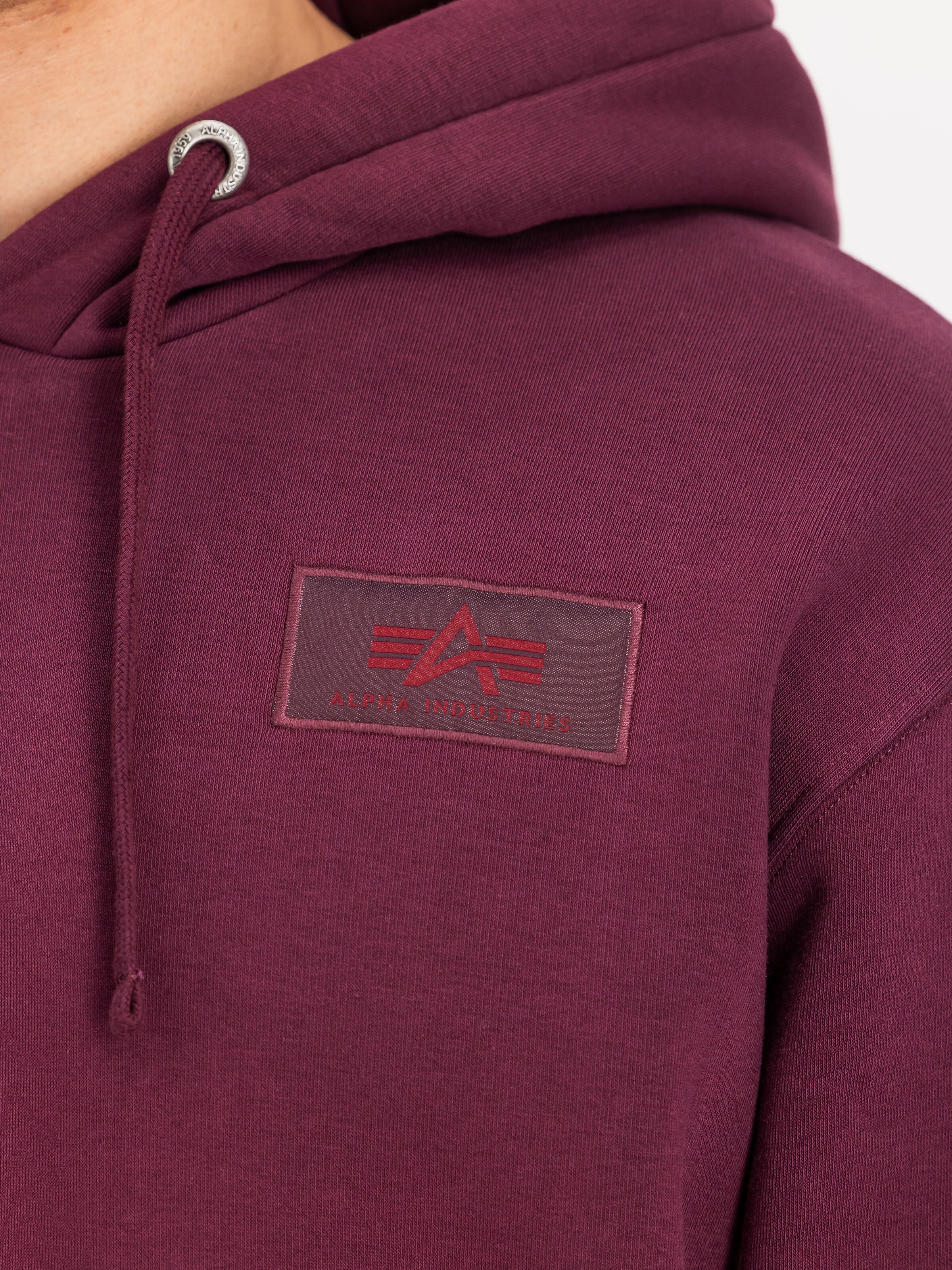 Backprint Hoodie Alpha Industries AW25 - Dark Cherry