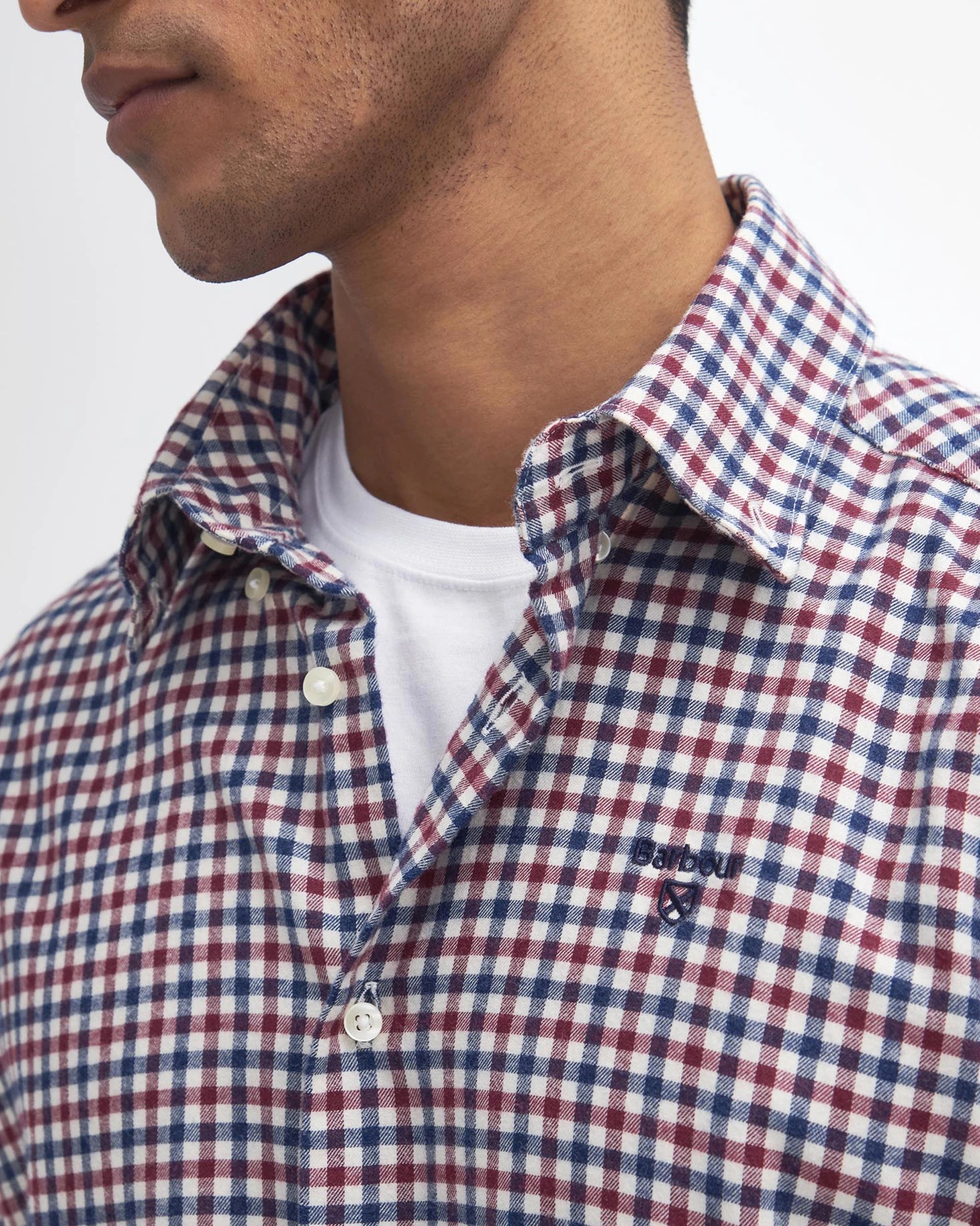 Finkle Tailored Shirt AW25 Barbour - Merlot