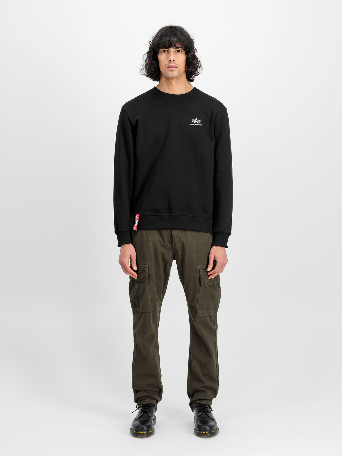 Alpha Industries – Basic Small Logo Sweatshirt – Black