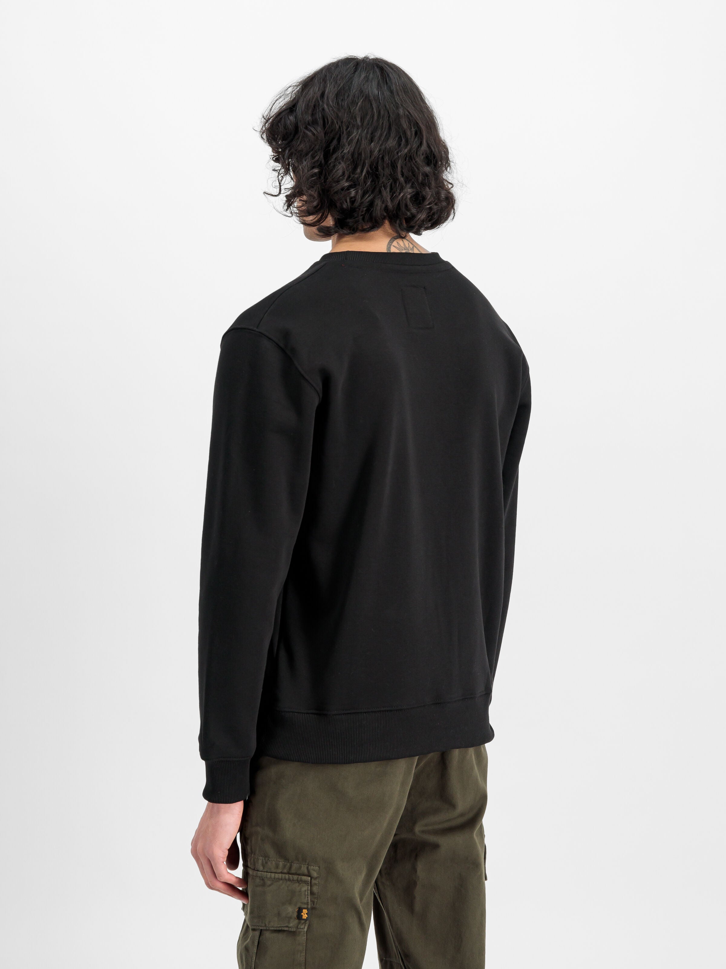 Basic Small Logo Sweatshirt Alpha Industries AW25 - Black