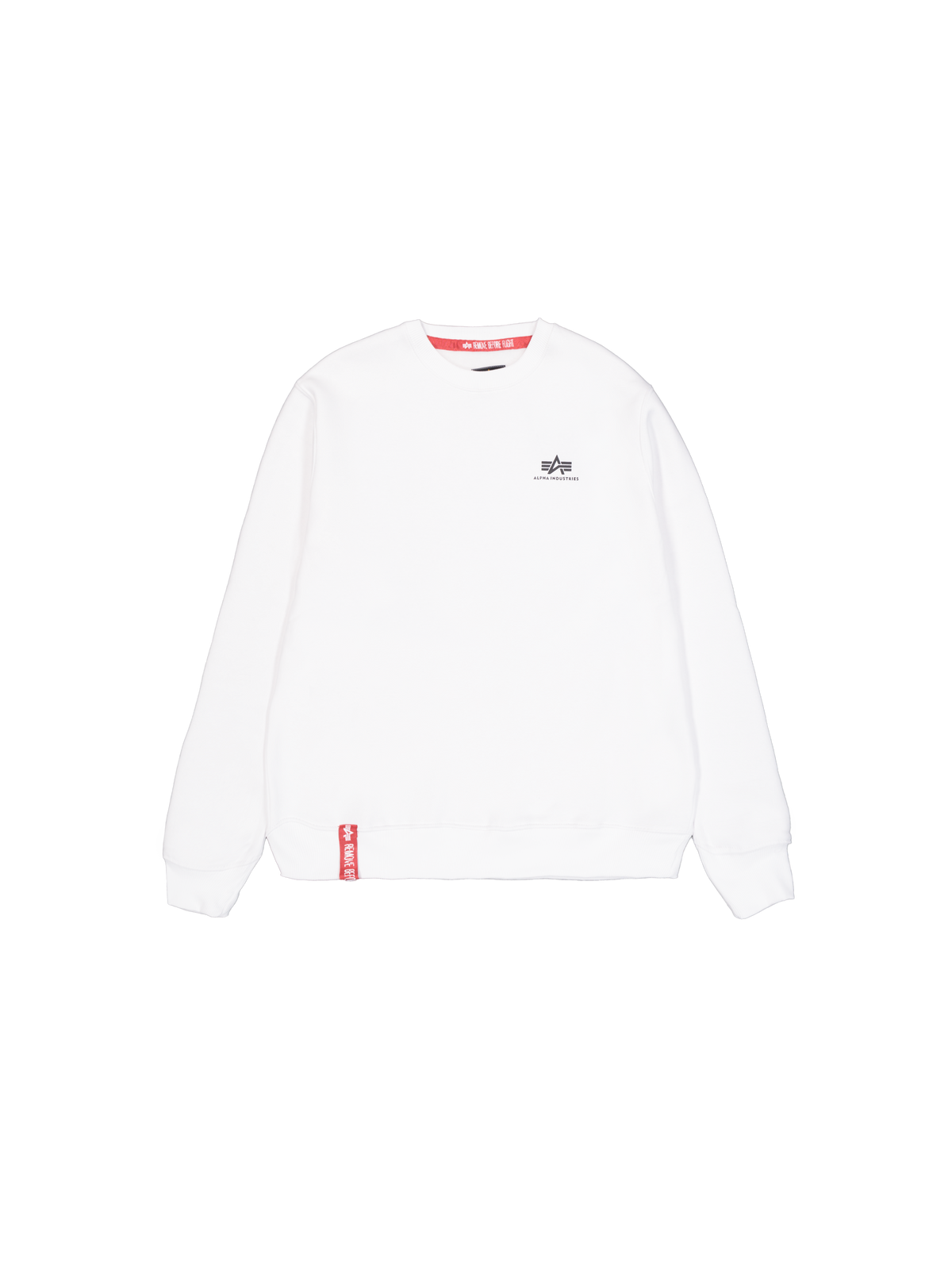 Alpha Industries – Basic Small Logo Sweatshirt – White