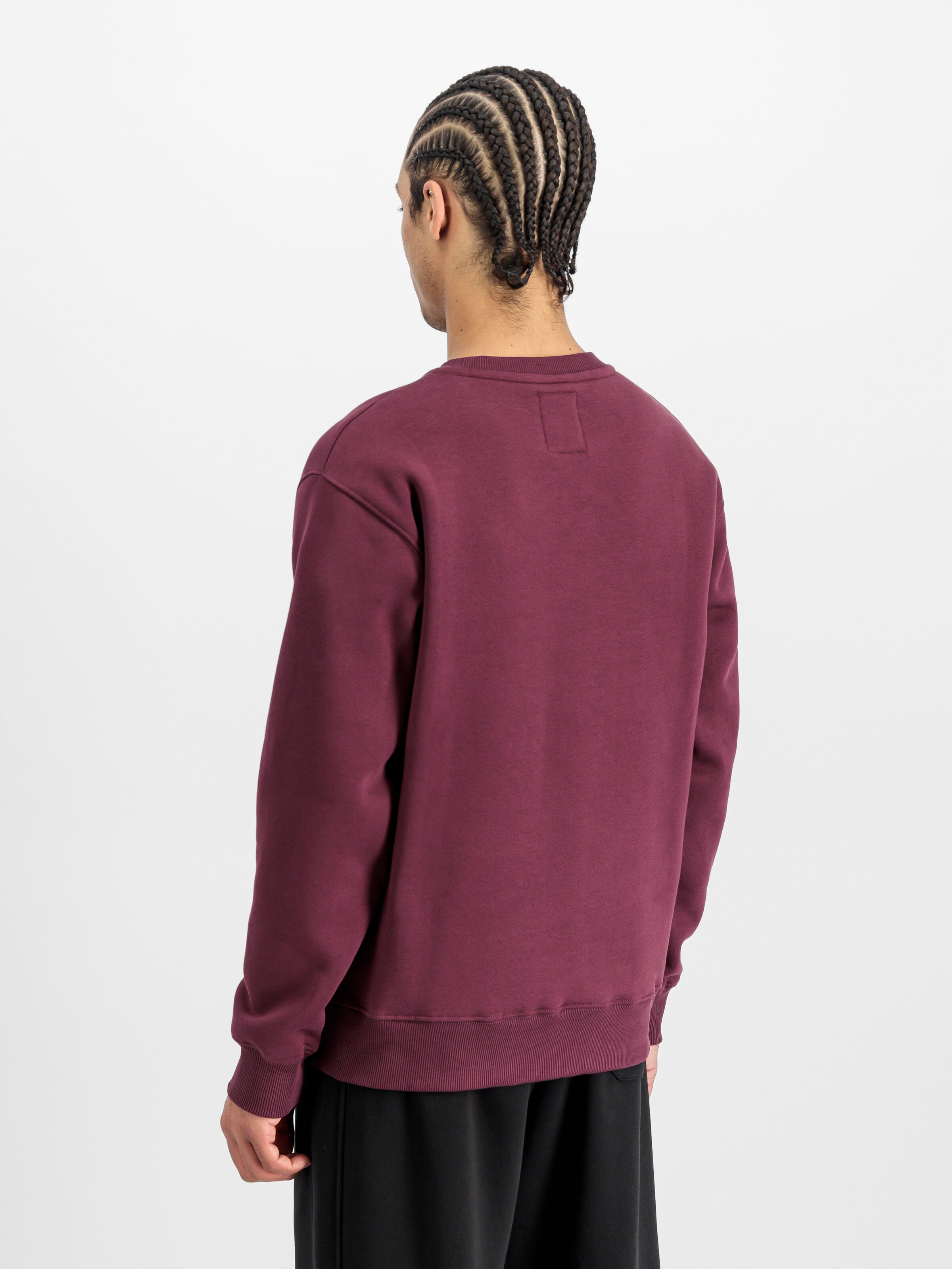 Basic Small Logo Sweatshirt Alpha Industries AW25 - Dark Cherry
