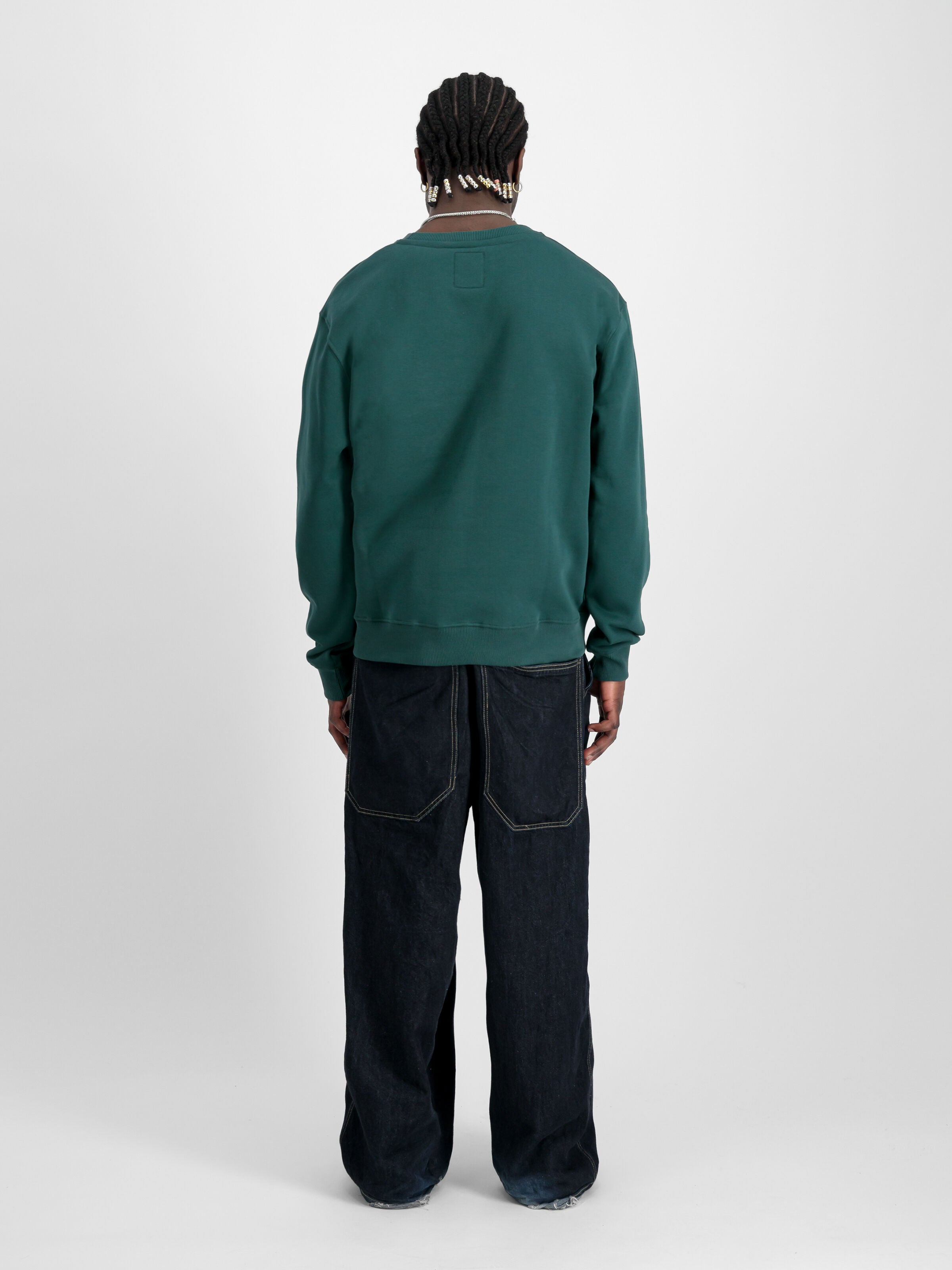 Basic Small Logo Sweatshirt Alpha Industries AW25 - Force Green