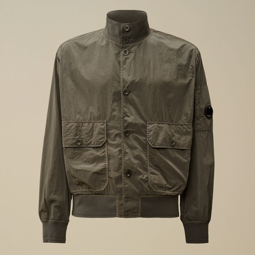 Chrome-R Full Button Jacket C.P. Company® - Smoked Pearl