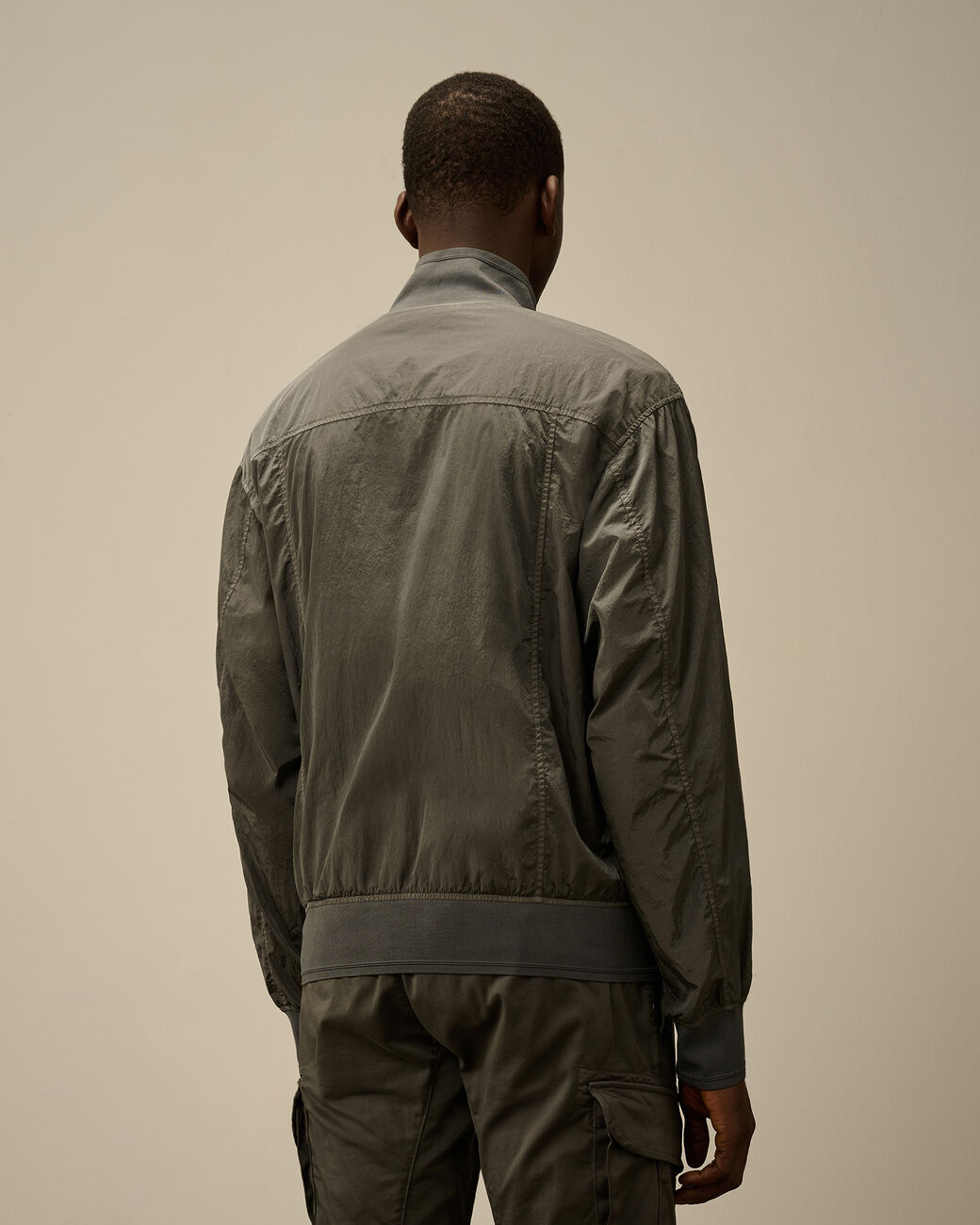 Chrome-R Full Button Jacket C.P. Company® - Smoked Pearl