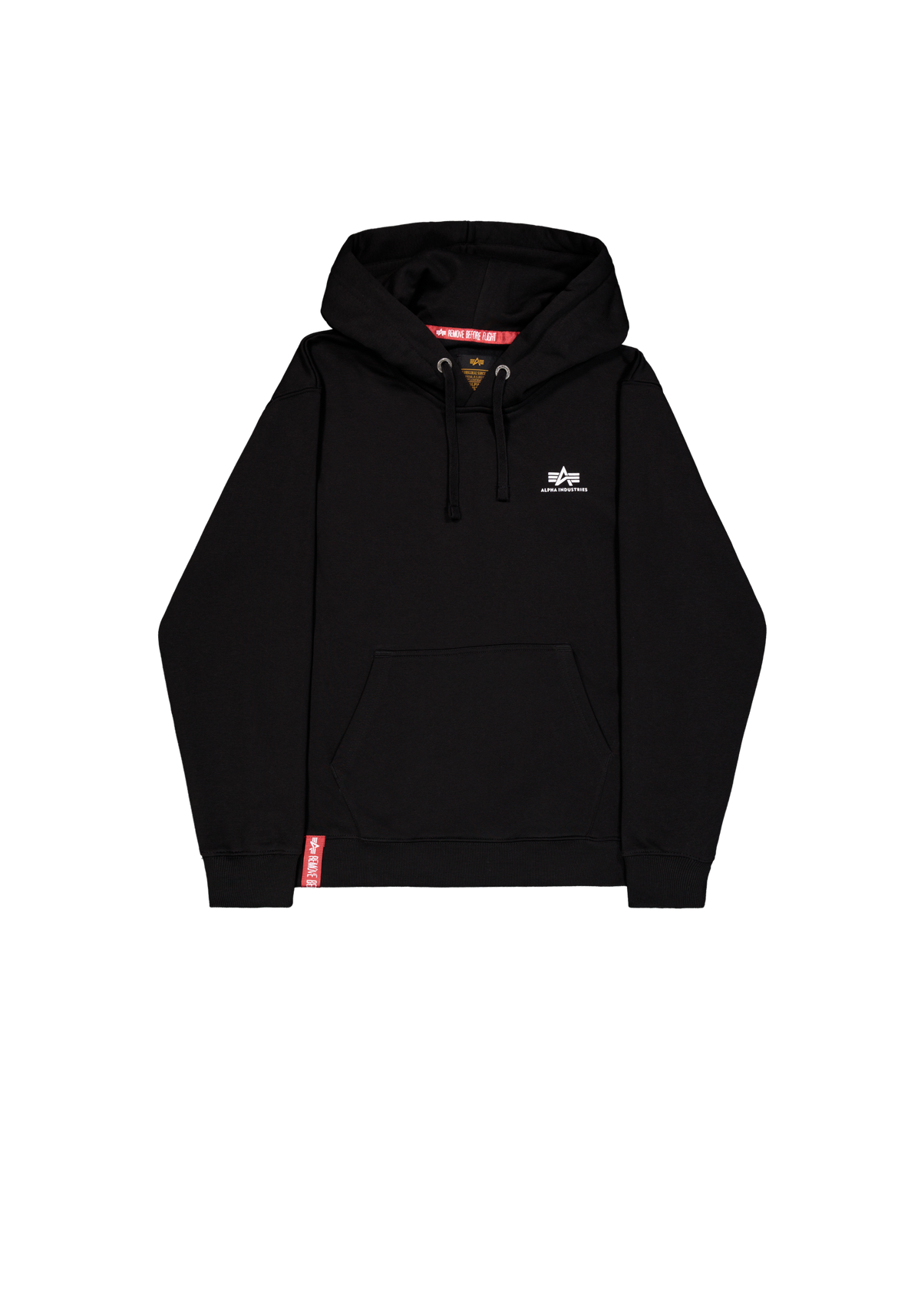 Alpha Industries – Basic Small Logo Hoodie – Black