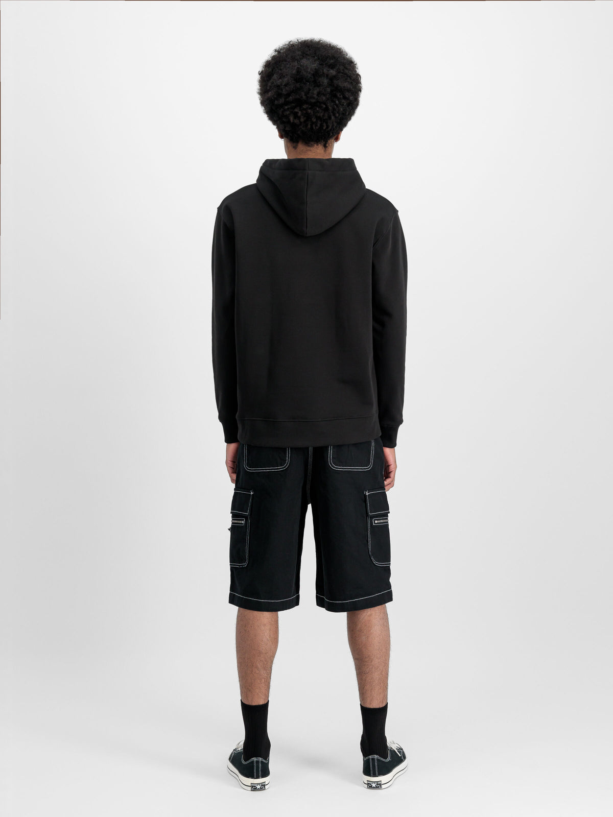 Alpha Industries – Basic Small Logo Hoodie – Black