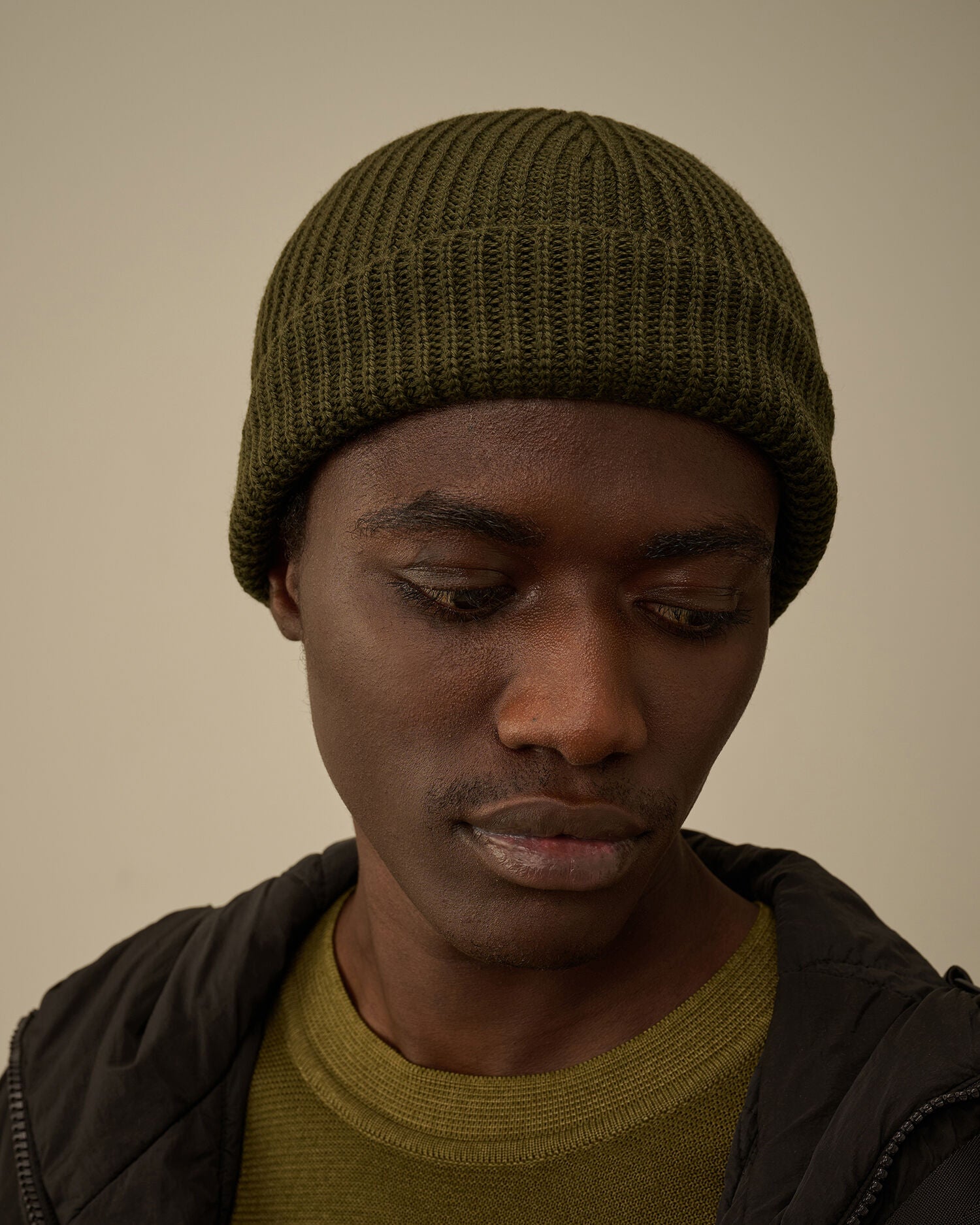 Extrafine Merino Fisherman Beanie CP Company® AW25 - Ivy Green