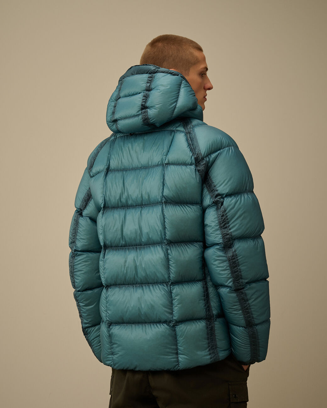 D.D. Shell Hooded Down Jacket CP Company® AW25 - Aegean Blue