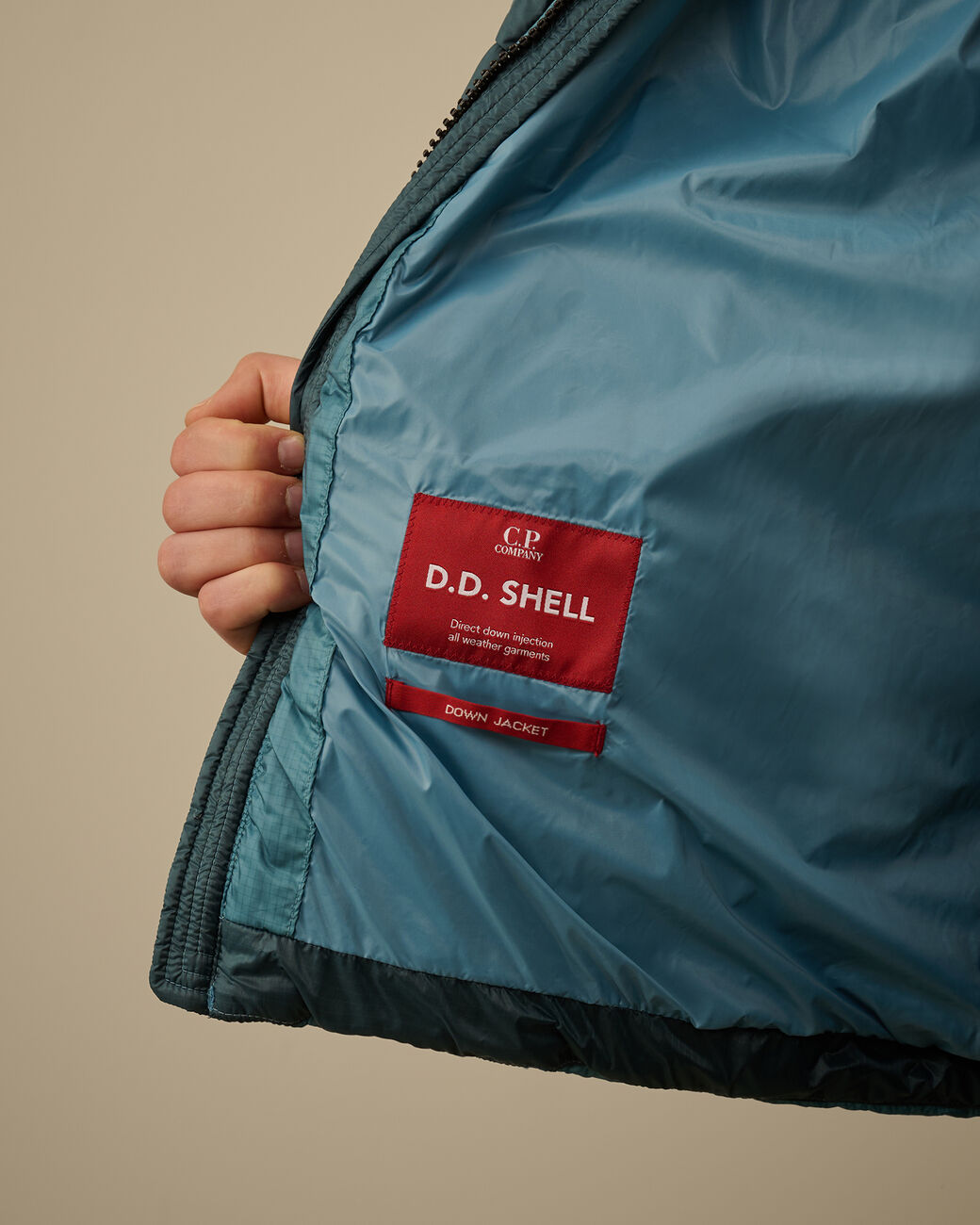 D.D. Shell Hooded Down Jacket CP Company® AW25 - Aegean Blue