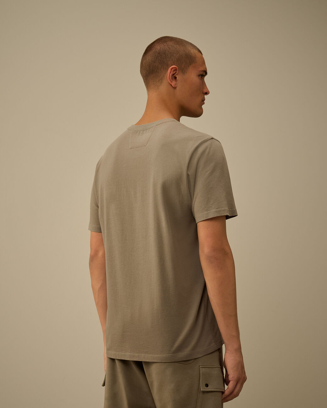 30/1 Jersey Short Sleeve Logo Patch T-Shirt CP Company® AW25 - Fallen Rock