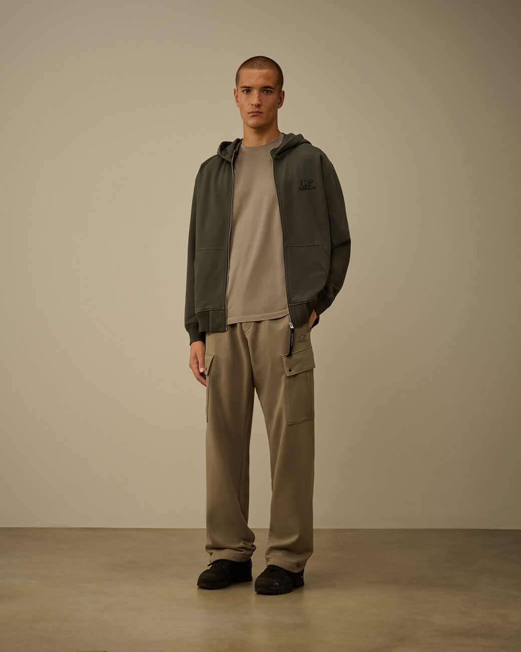 30/1 Jersey Short Sleeve Logo Patch T-Shirt CP Company® AW25 - Fallen Rock