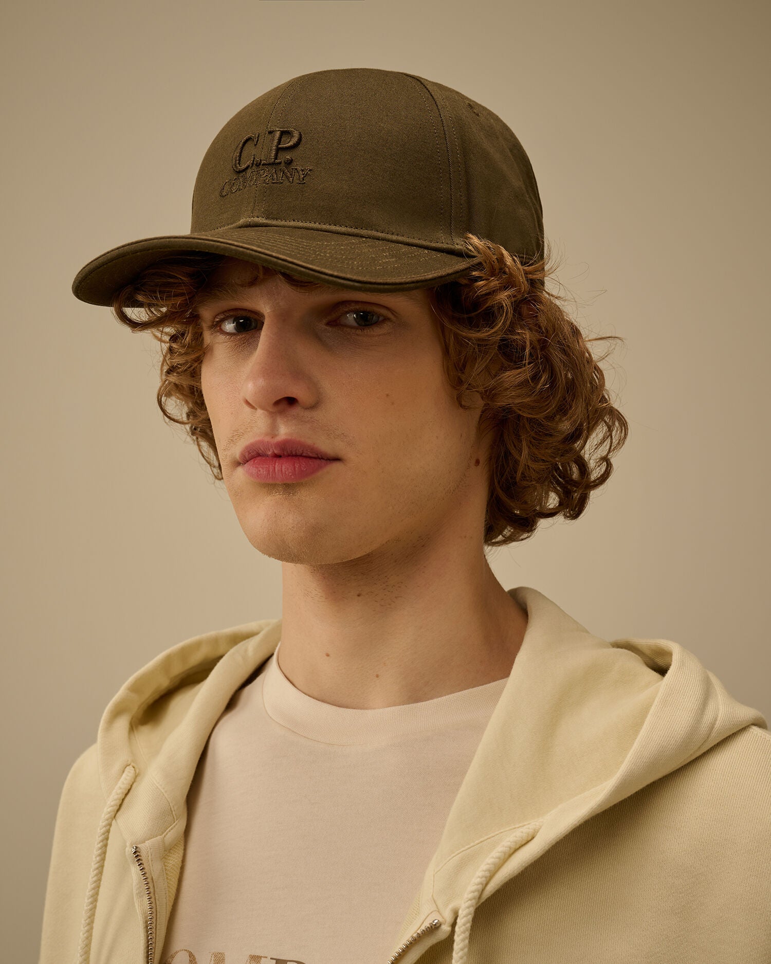 Gabardine Contrast Cap C.P. Company - Ivy Green