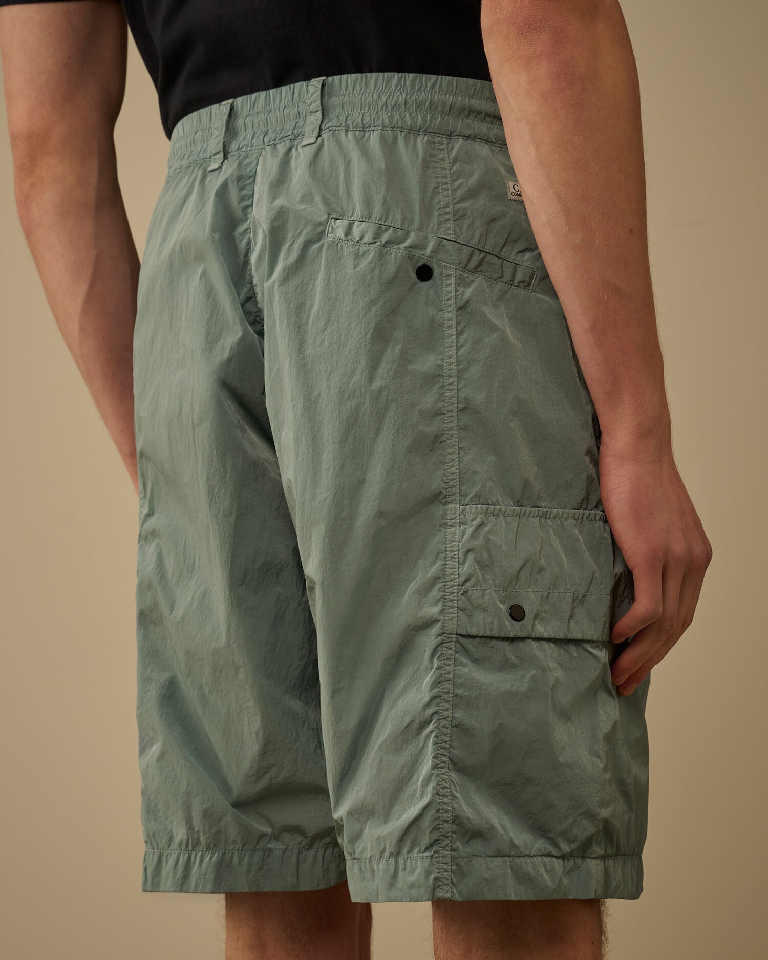 Chrome-R Lens Boxy Cargo Shorts C.P. Company - Silver Blue