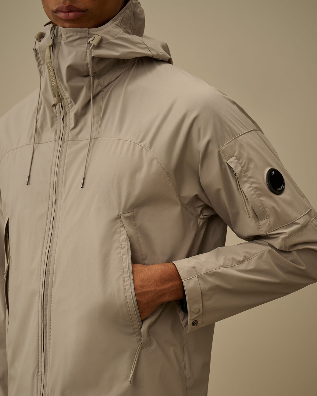 Pro-Tek Hooded Lens Jacket C.P. Company - Dove Grey