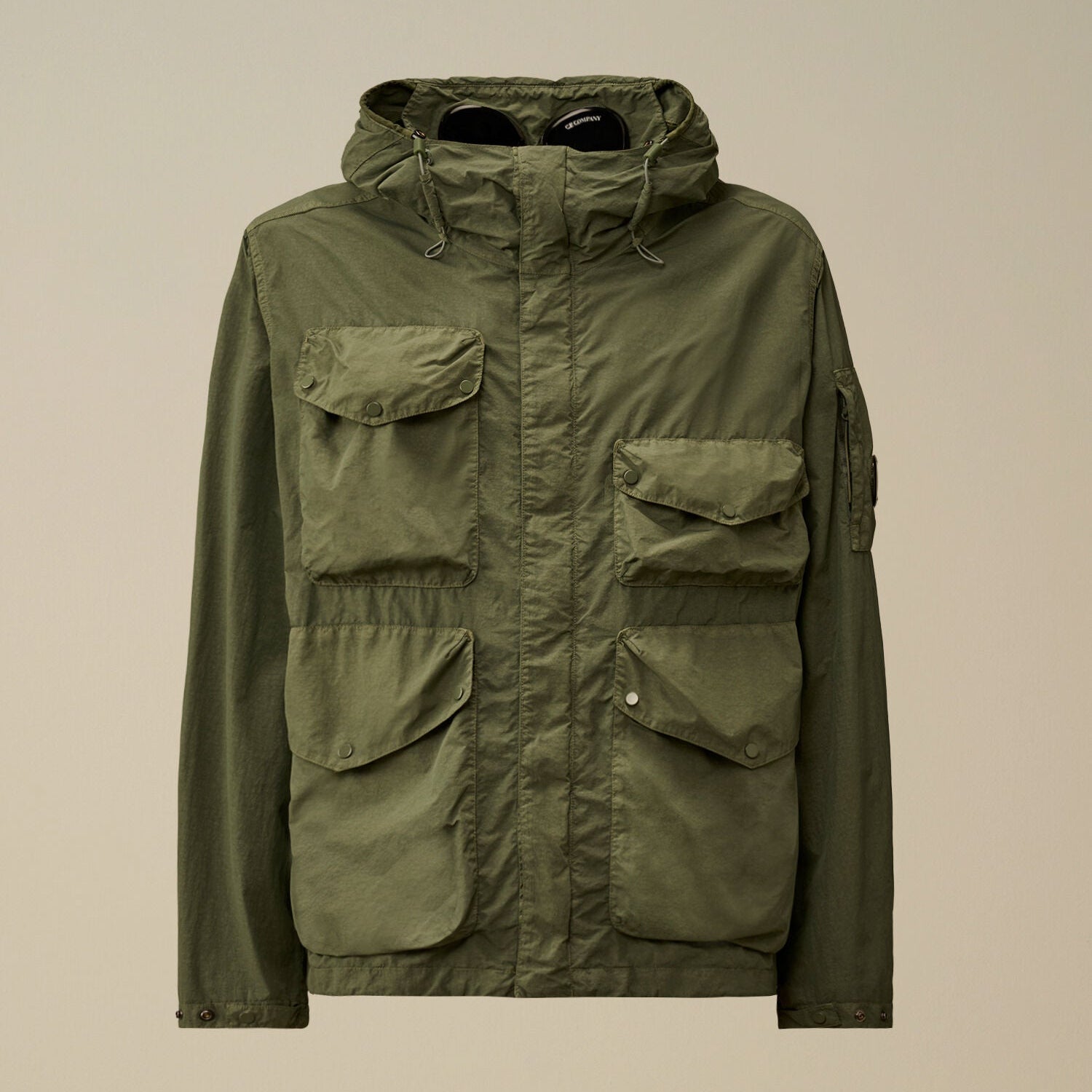 Flatt Nylon Goggle Jacket C.P. Company - Laurel Wreath Green