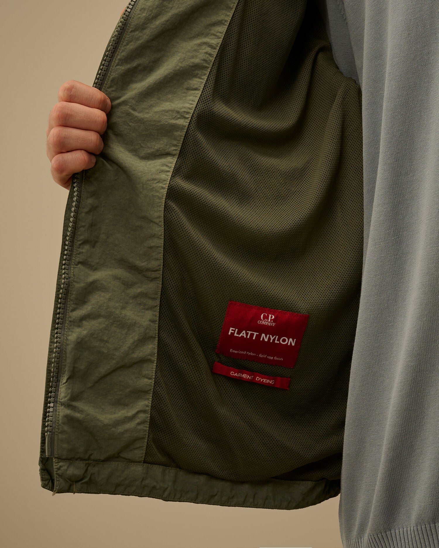 Flatt Nylon Goggle Jacket C.P. Company - Laurel Wreath Green