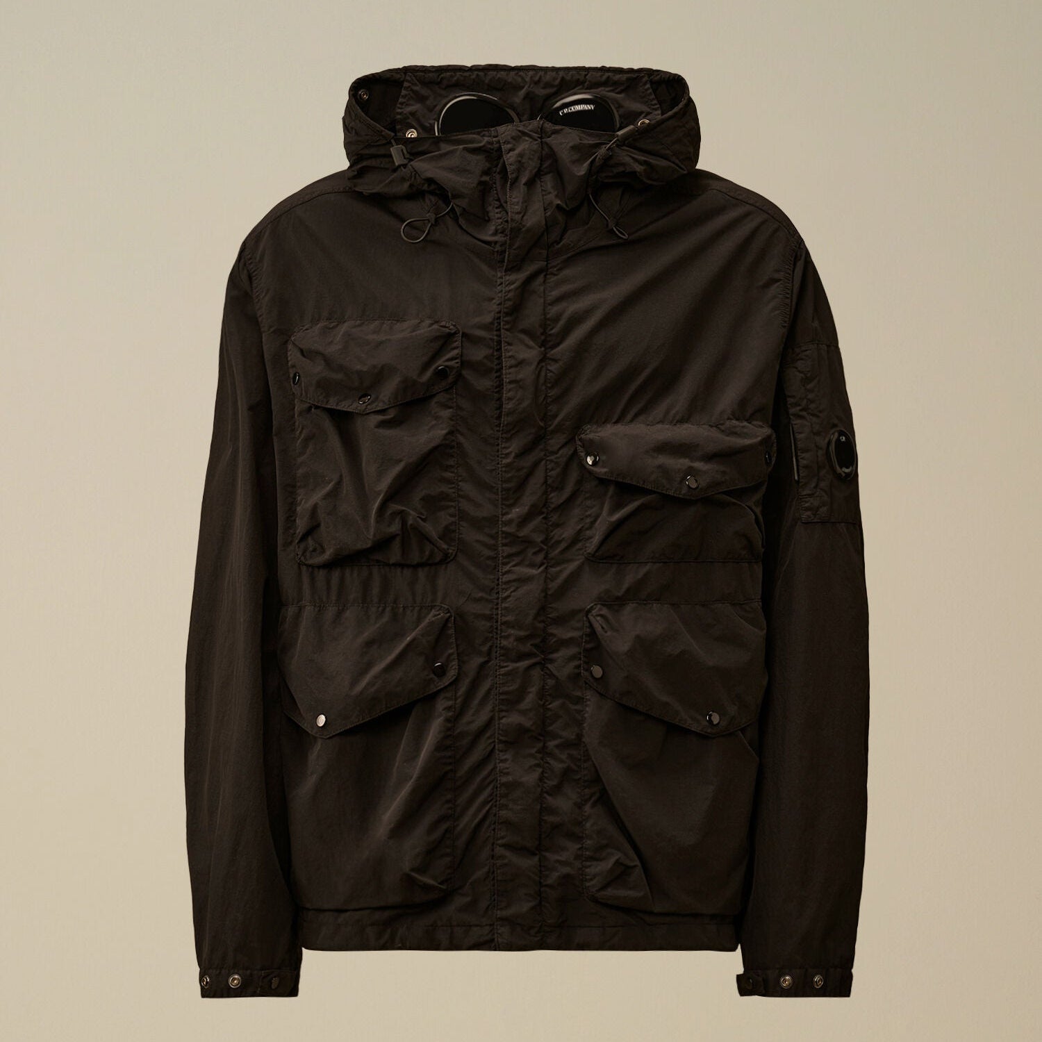 Flatt Nylon Goggle Jacket C.P. Company - Black