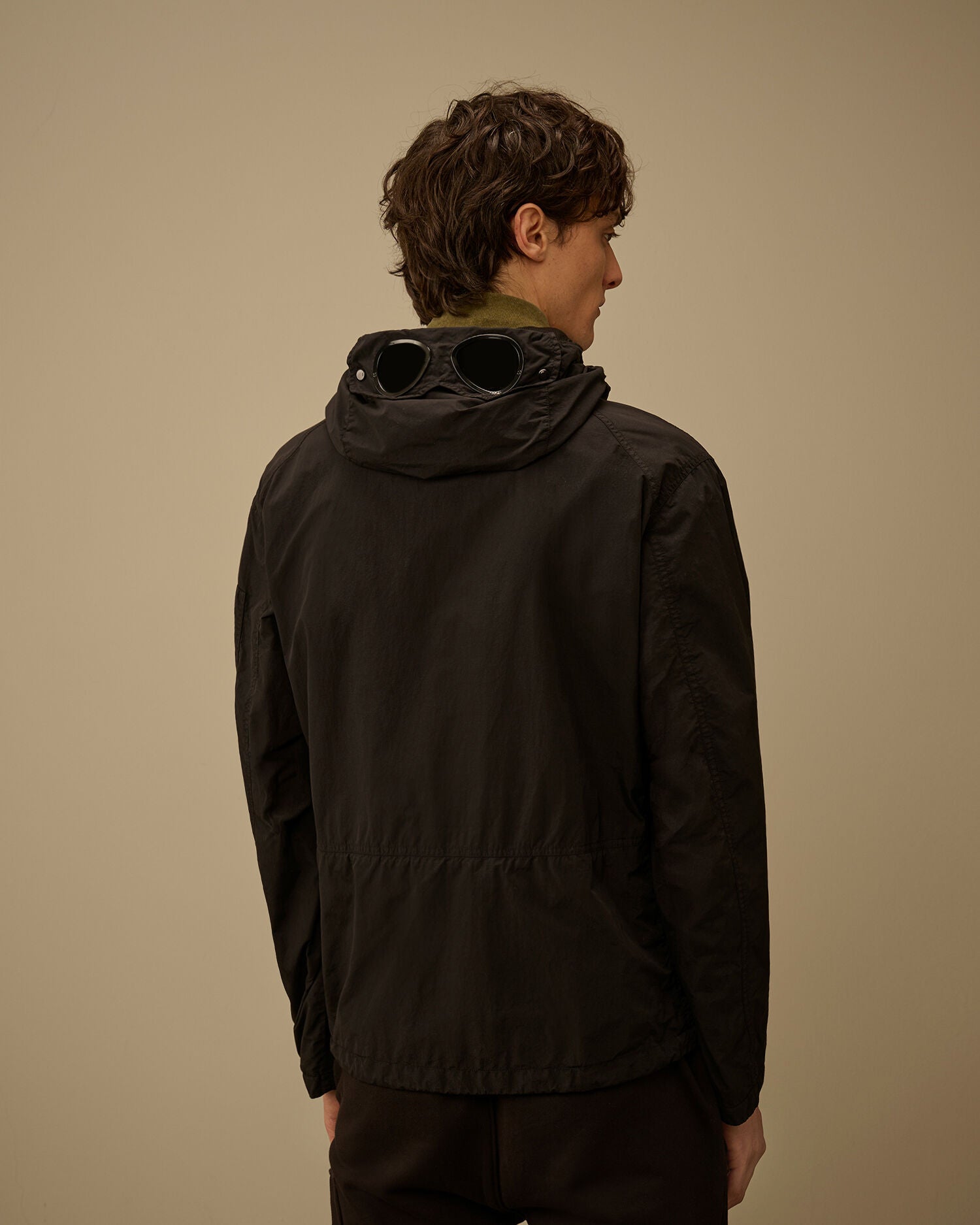 Flatt Nylon Goggle Jacket C.P. Company - Black