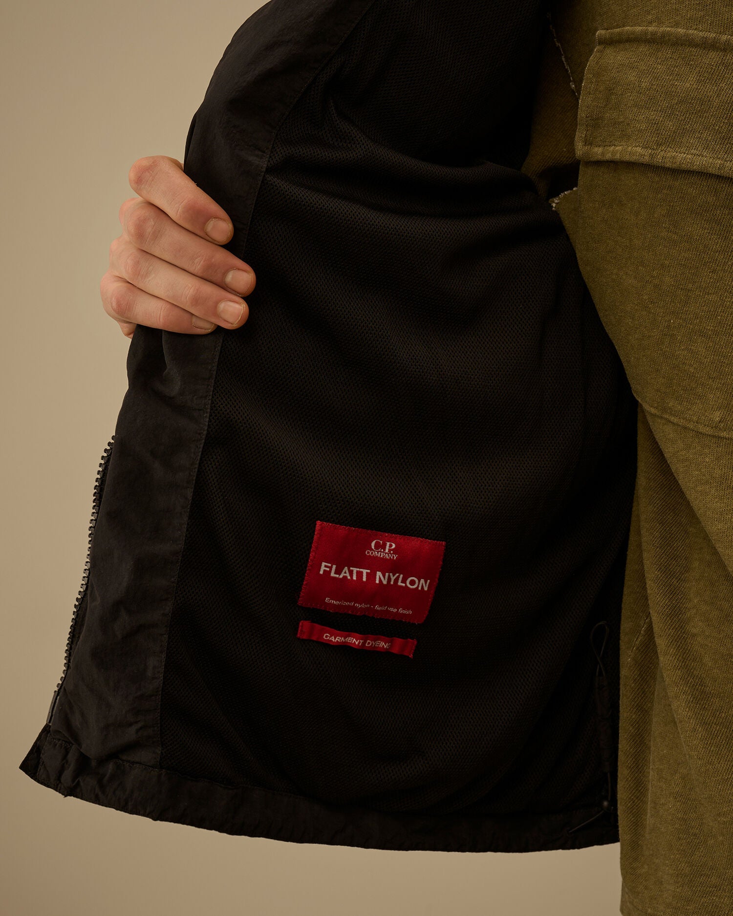 Flatt Nylon Goggle Jacket C.P. Company - Black