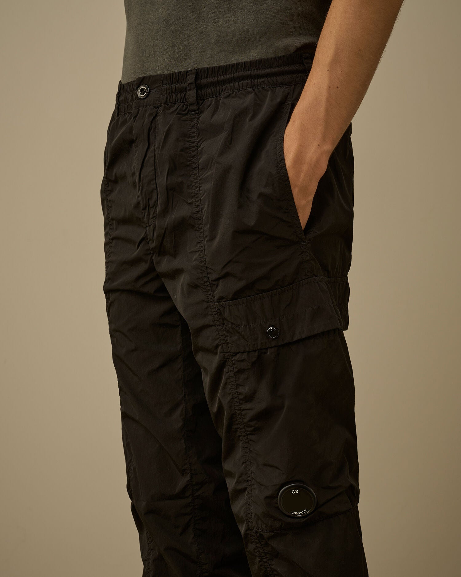 Chrome-R Regular Cargo Lens Pants C.P. Company - Black