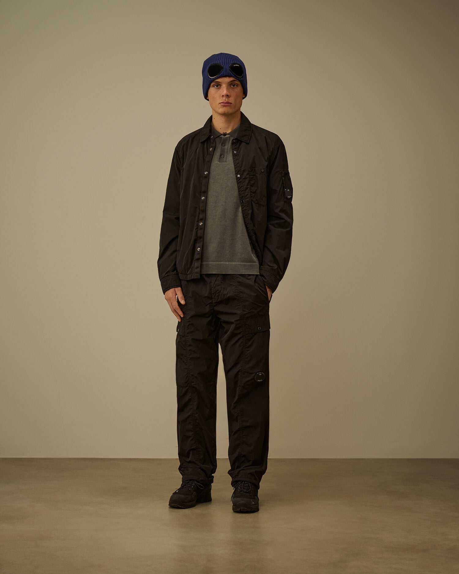 Chrome-R Regular Cargo Lens Pants C.P. Company - Black