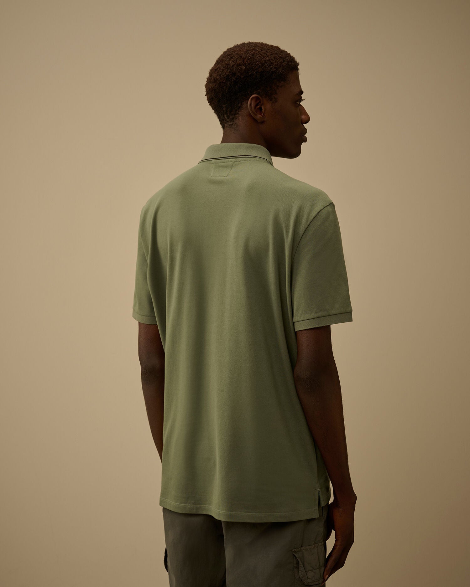 Stretch Piquet Short Sleeve Polo C.P. Company - Laurel Wreath Green