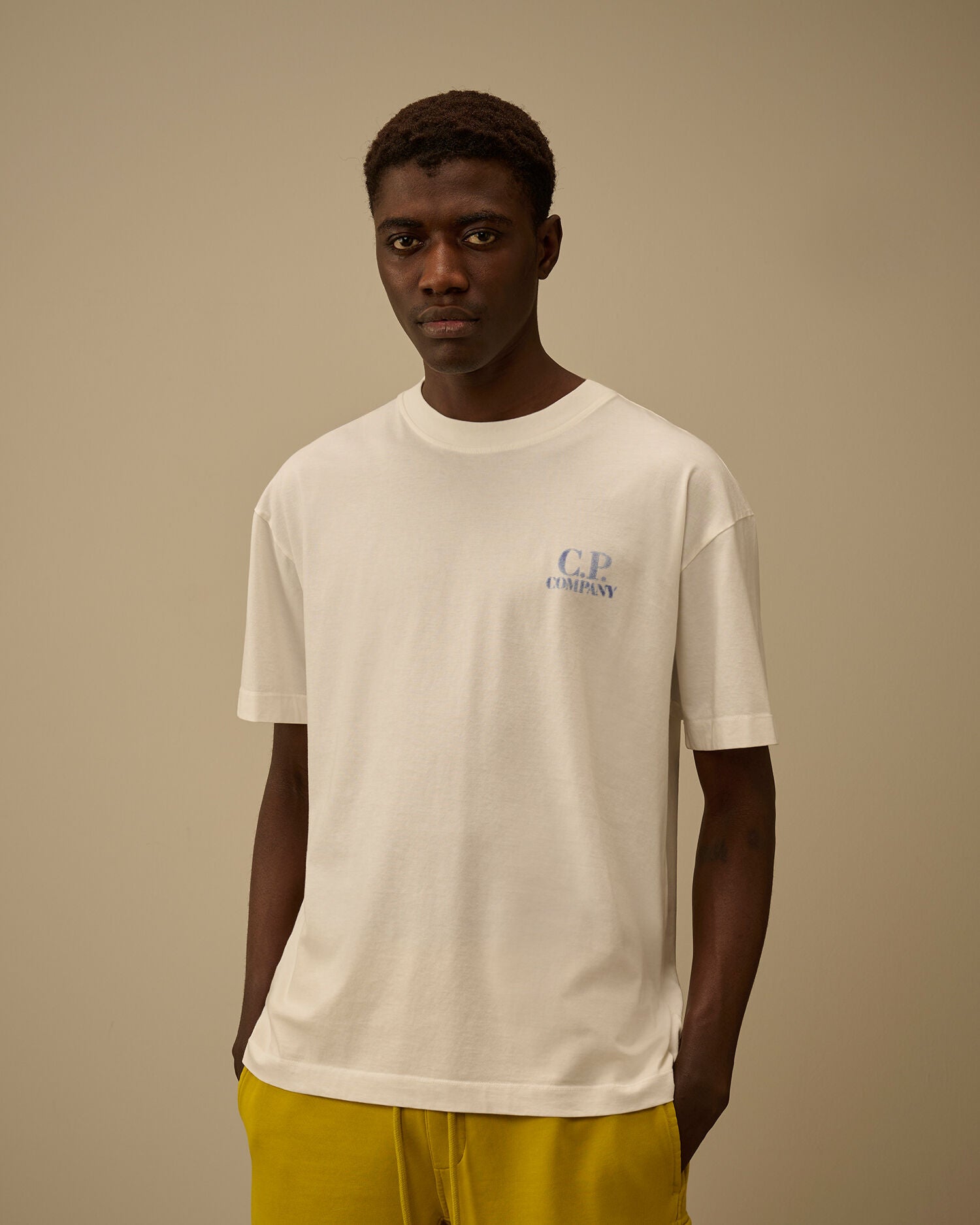 30/1 Jersey Comfort Logo T-Shirt C.P. Company - Gauze White