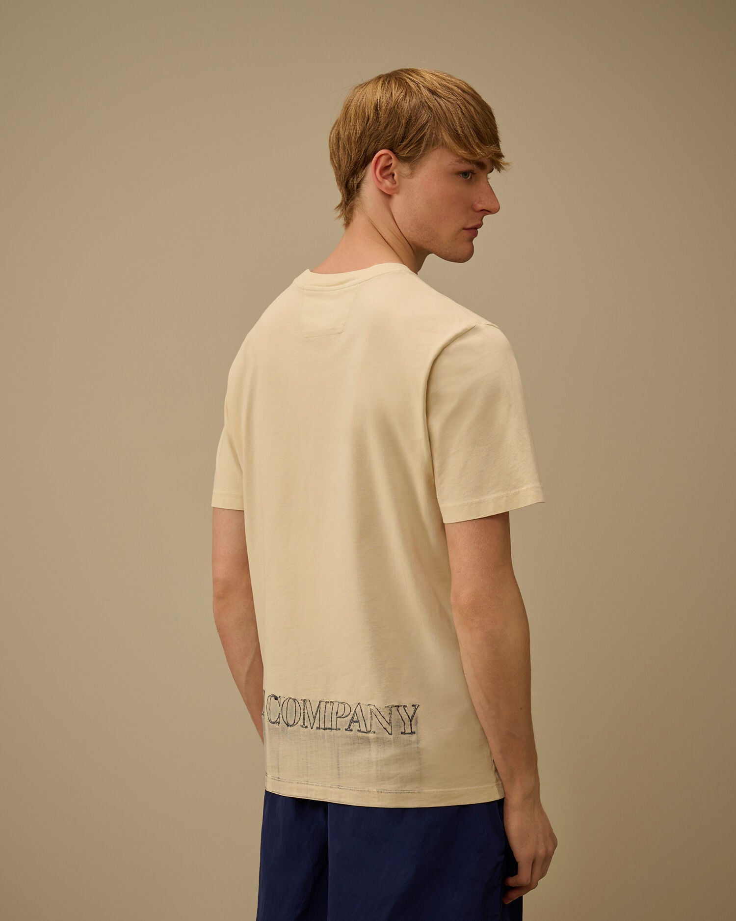 24/1 Jersey Short Sleeve Logo T-Shirt C.P. Company - Frozen Dew