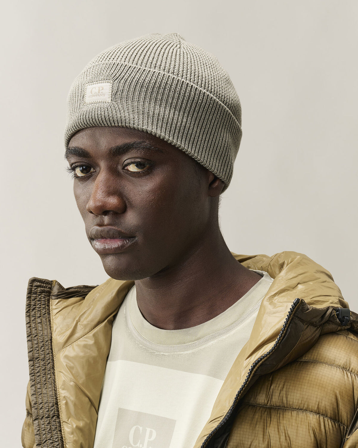 C.P. Company Extrafine Merino Wool Beanie Fallen Rock
