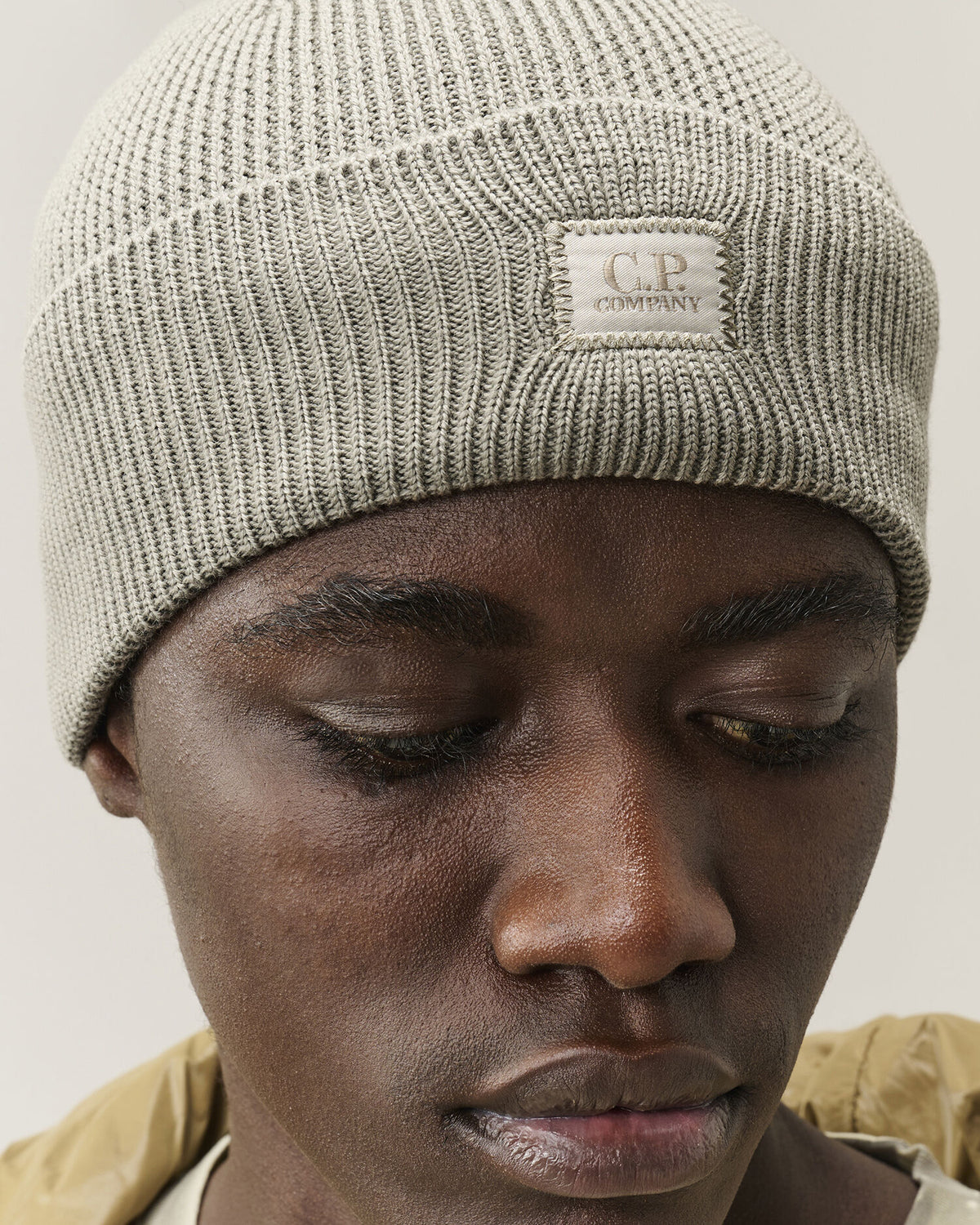 C.P. Company Extrafine Merino Wool Beanie Fallen Rock