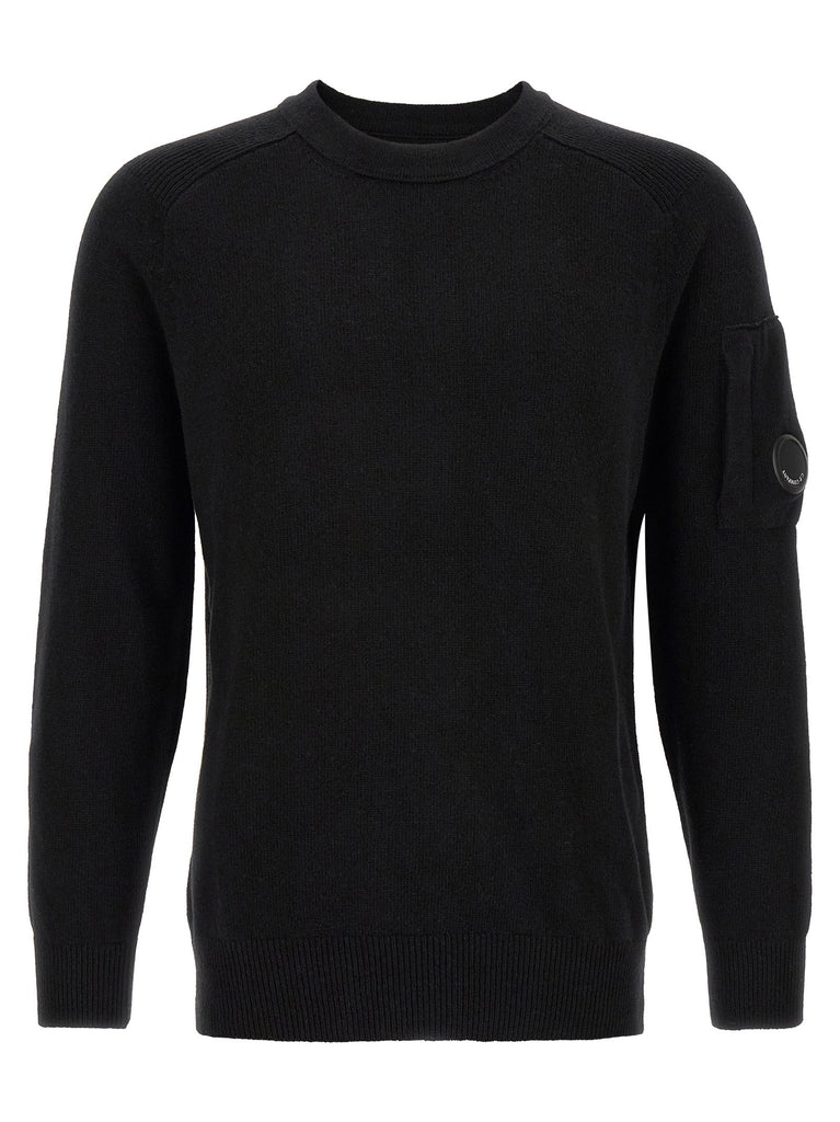 C.P. Company Lambswool GRS Crewneck Sweater Black